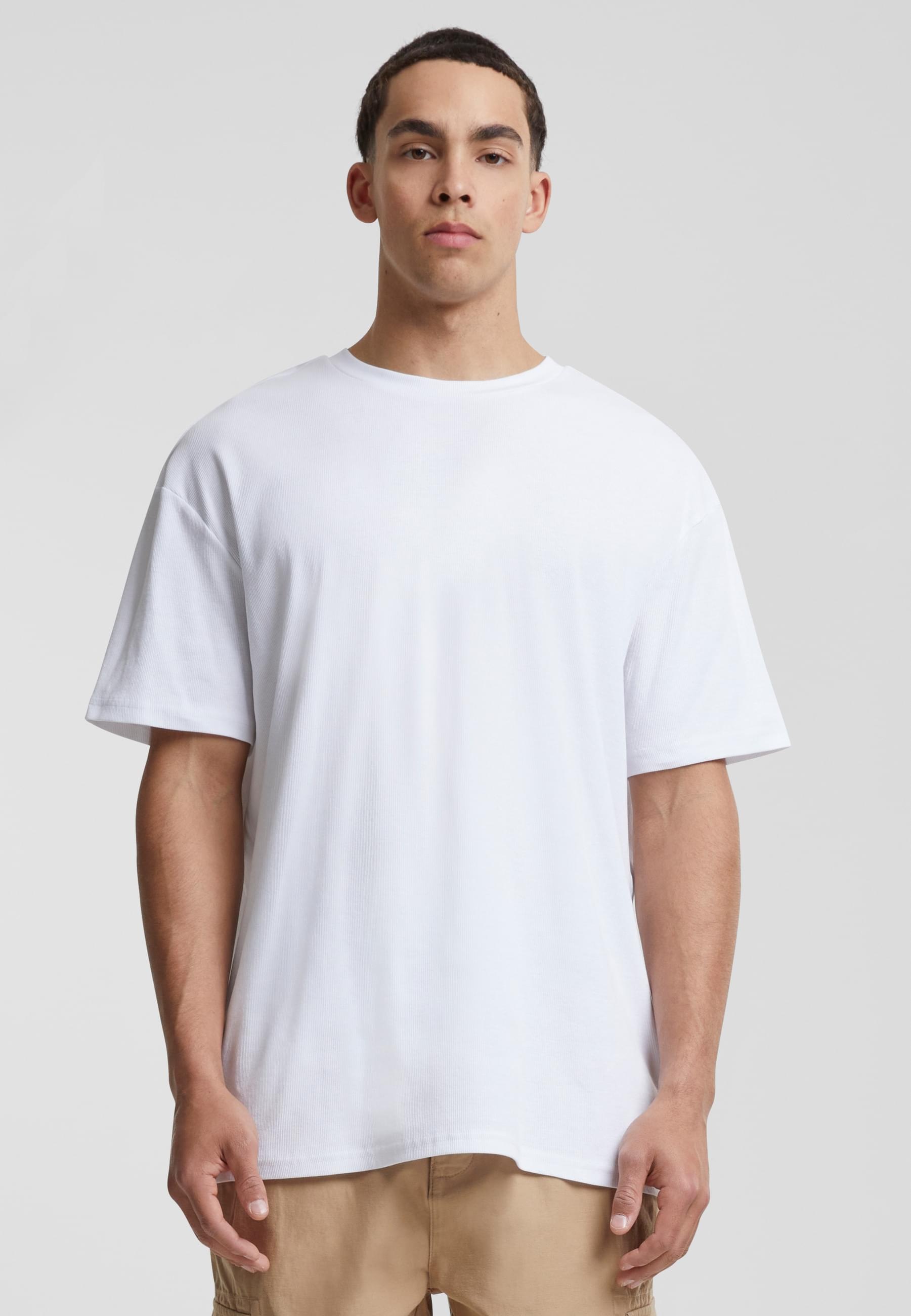 URBAN CLASSICS T-Shirt »Urban Classics Herren Organic Oversized Rib Tee«, (1 tlg.)