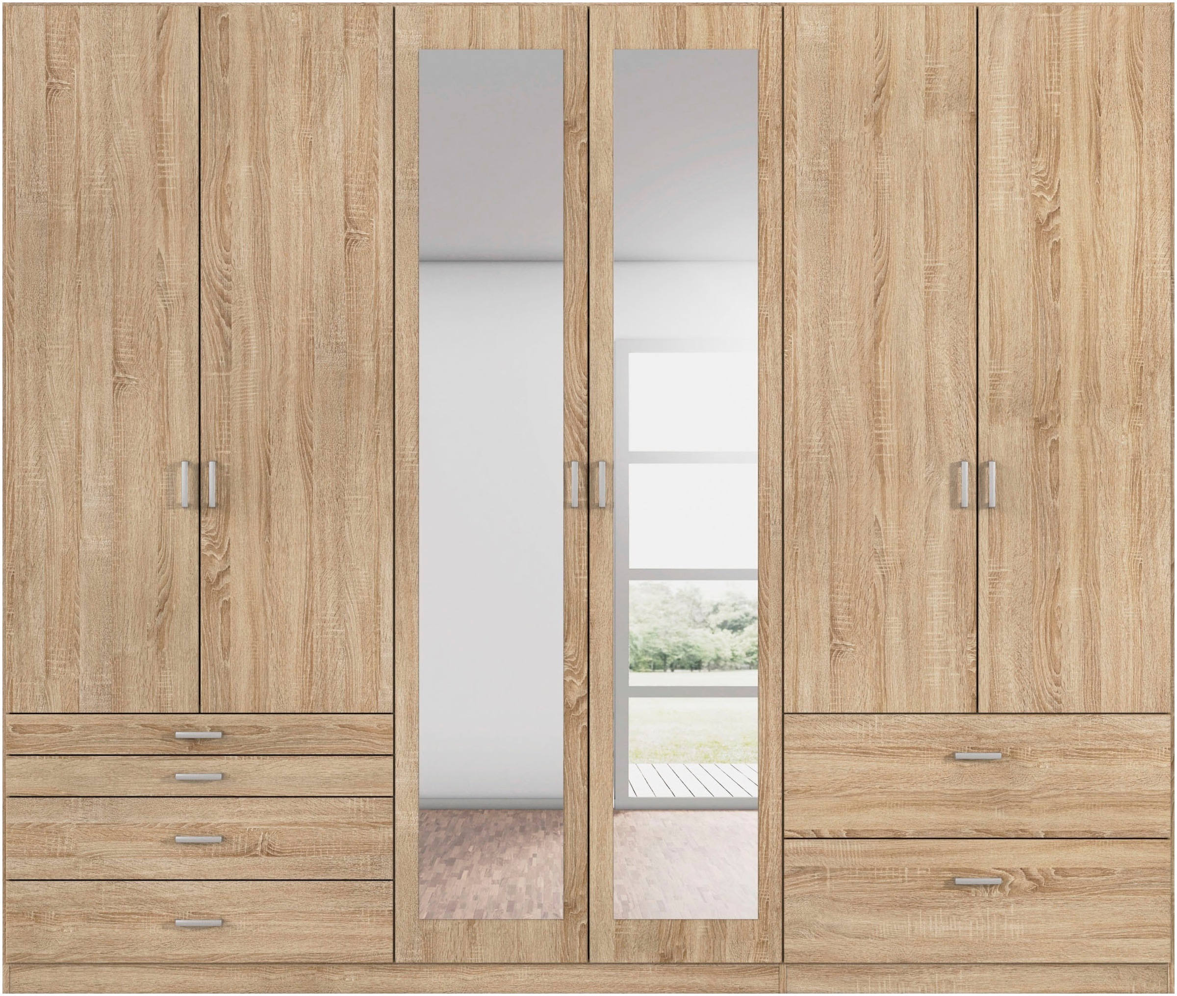 rauch Kleiderschrank "Kleiderschrank Schrank Garderobe Wäscheschrank WILDBE günstig online kaufen