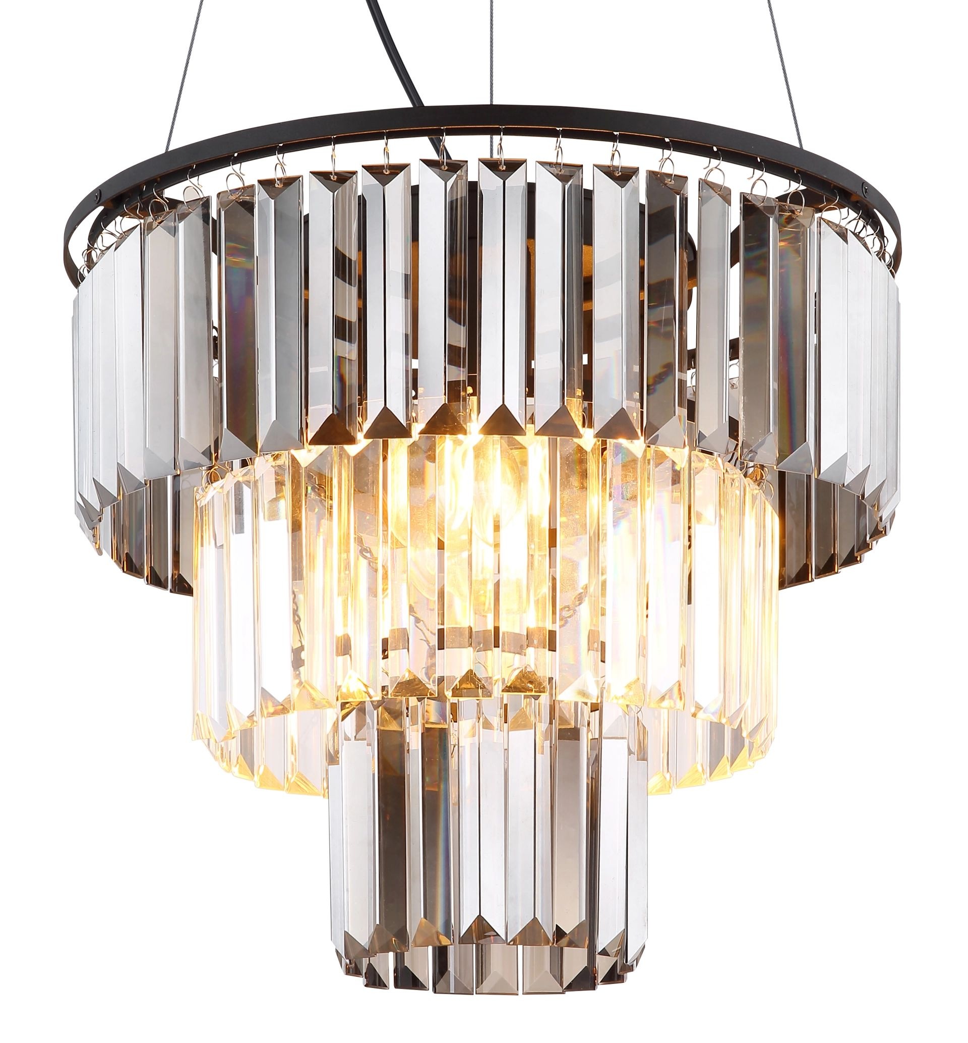 GLOBO LIGHTING Pendelleuchte »NAXIS«, Leuchtmittel E27 | ohne Leuchtmittel, Kristalllampe, Glaskristalle, Design Leuchte, Hängelampe