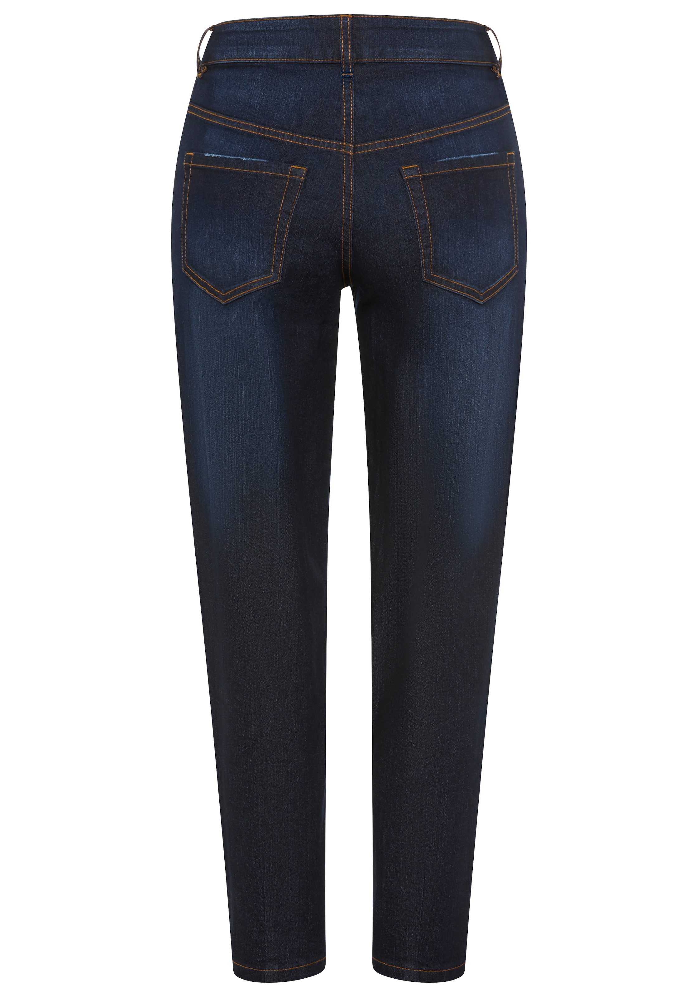 Arizona Comfort-fit-Jeans weite Beinform mit schmalem Abschluss, knöchellanger Schnitt