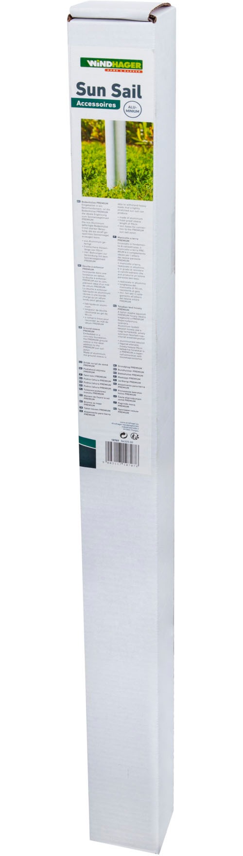 Windhager Bodenhülse ideale Ergänzung zum Sonnensegelmast Premium