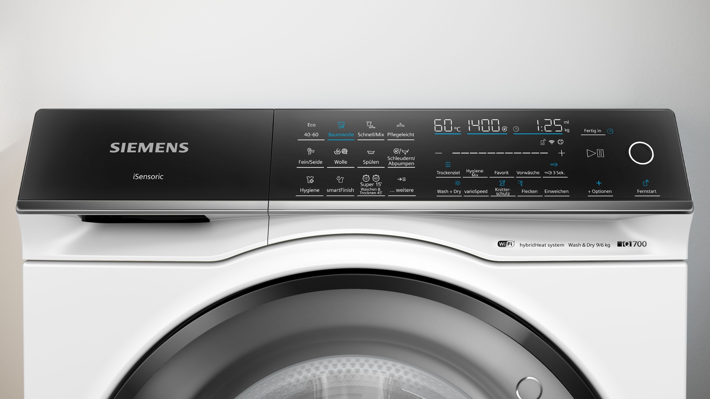 SIEMENS Waschtrockner "WN54C2070" iQ700 9 kg /6 kg 70 dB(A) Knitter-Program günstig online kaufen
