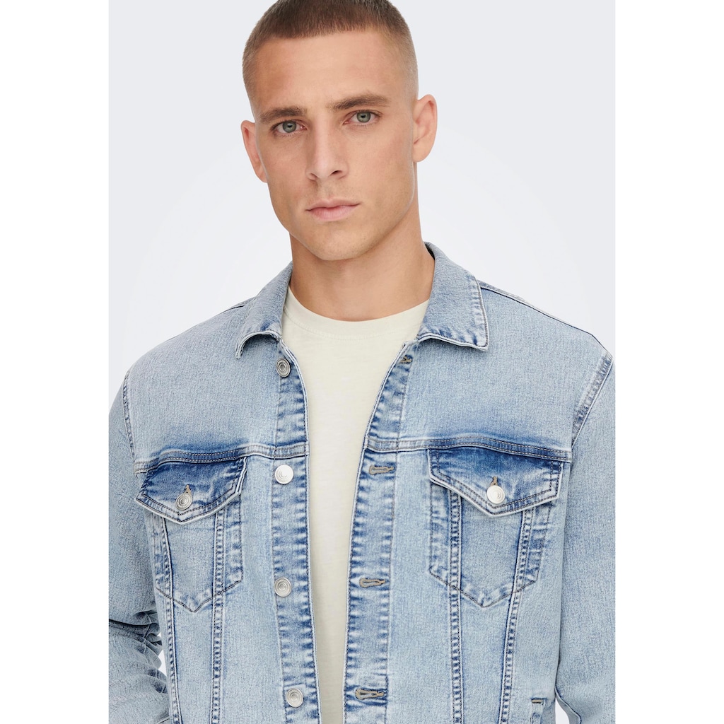 ONLY & SONS Jeansjacke »ONSCOIN L. BLUE 4334 JACKET«