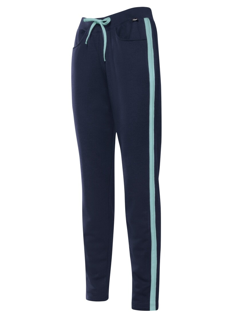 Trigema Jerseyhose »TRIGEMA Jogginghose mit kontrastfarbigen Akzenten«, (1 tlg.)