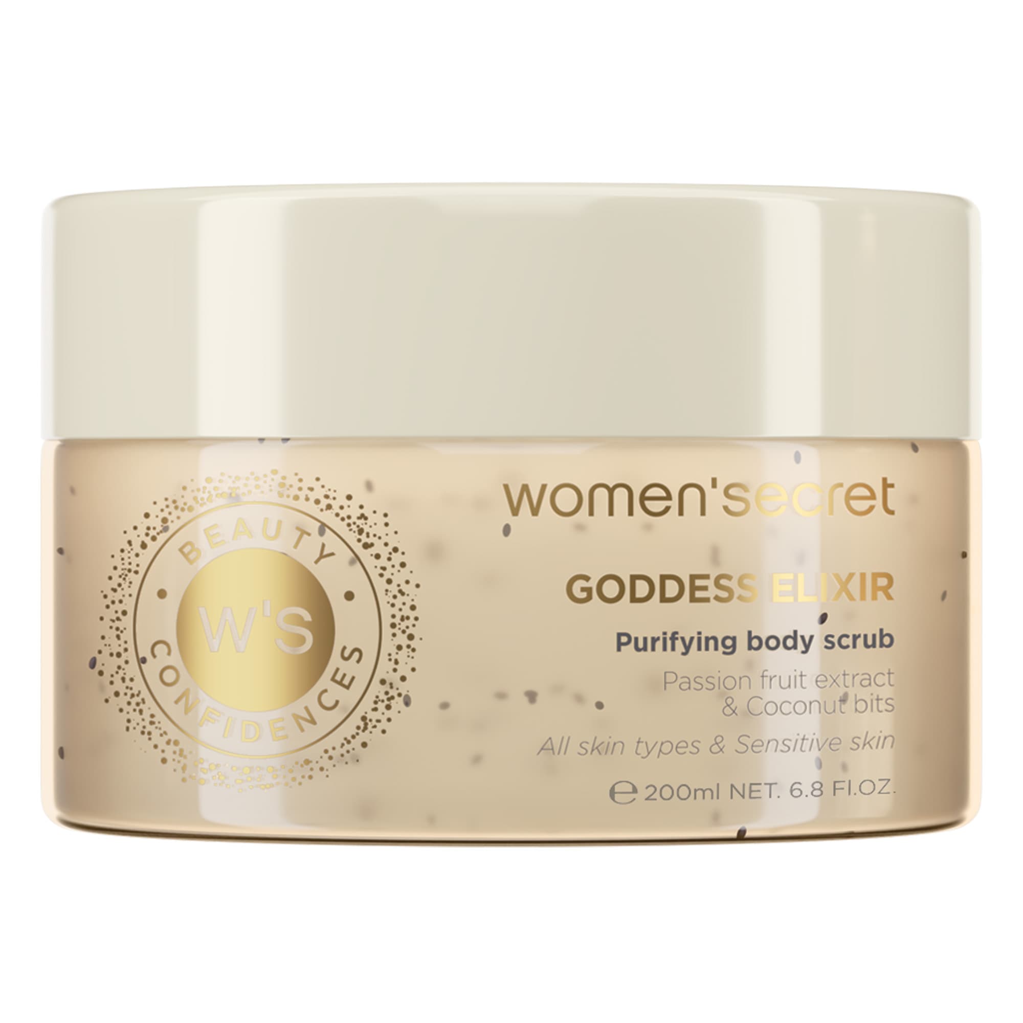 WOMEN'SECRET Damen Körperpeeling "Goddess Elixir Body Scrub", beige, Hautreinigungsmittel