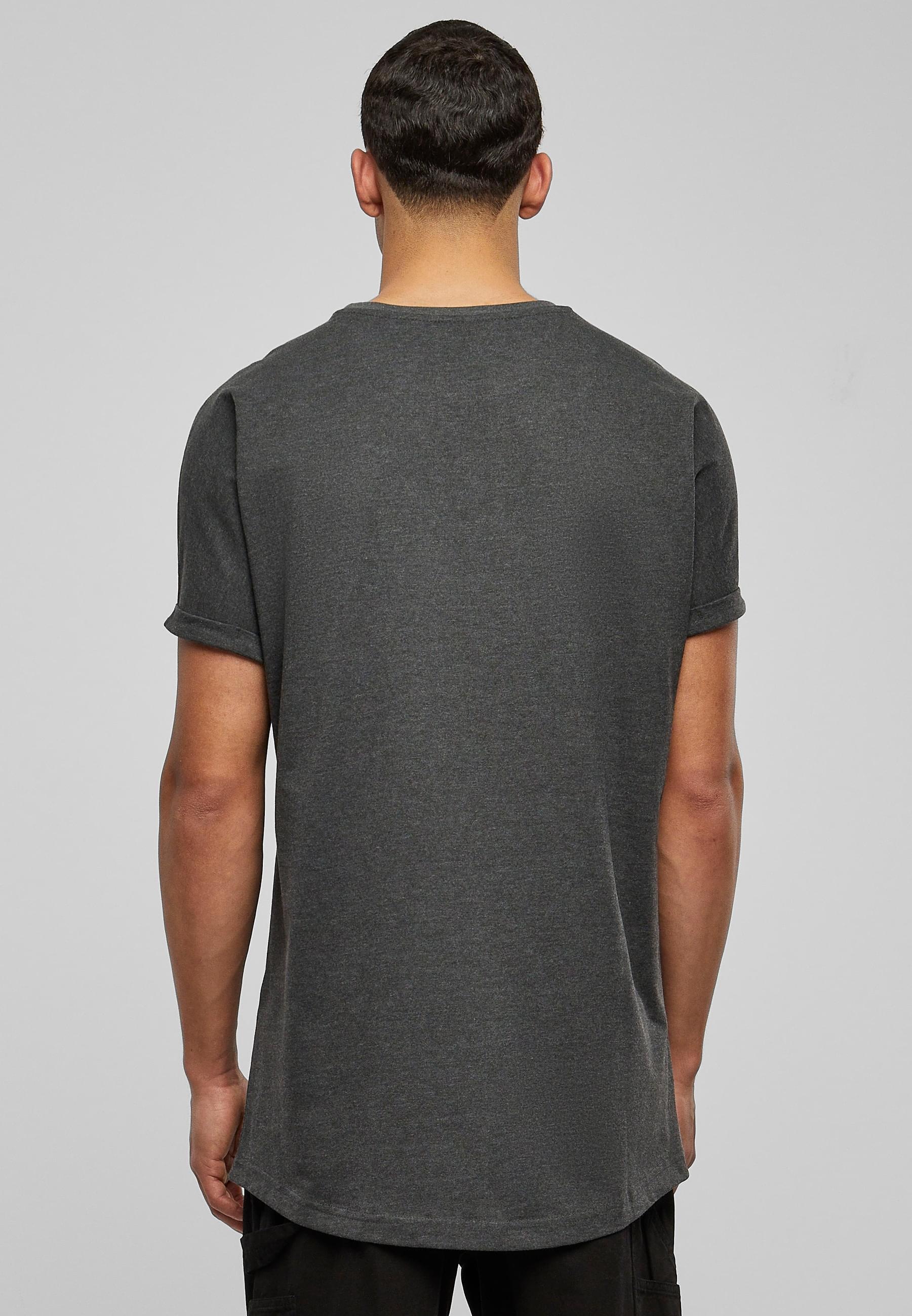 URBAN CLASSICS T-Shirt »Urban Classics Herren Long Shaped Turnup Tee«, (1 tlg.)