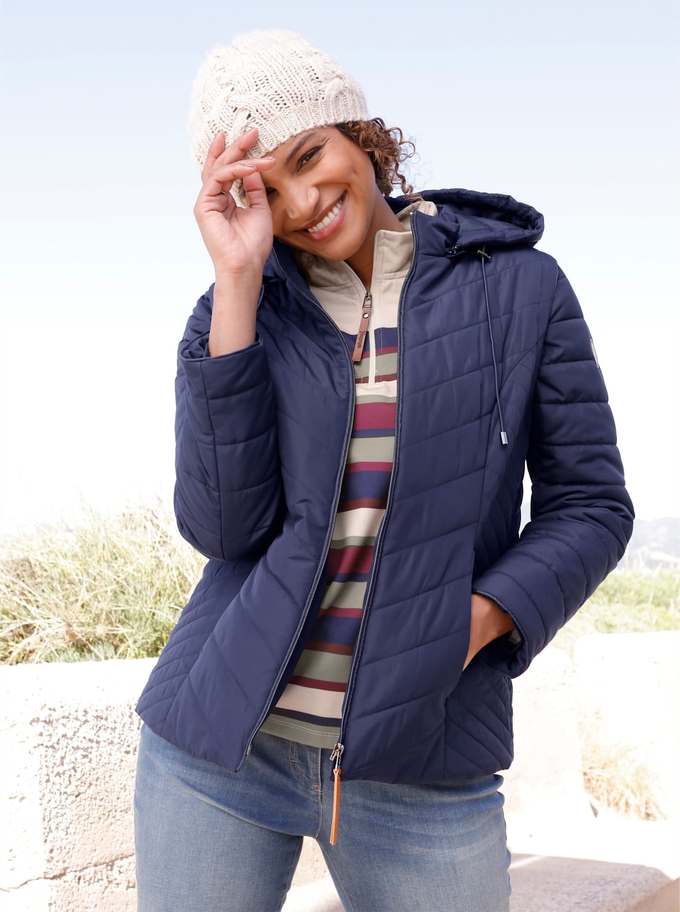 Casual Looks Doppeljacke mit Kapuze