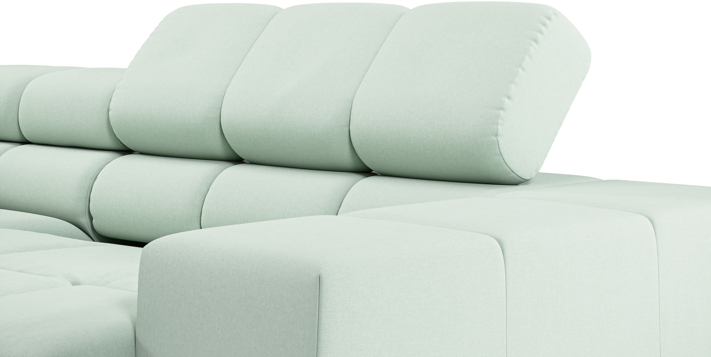 INOSIGN Ecksofa »Ancona, incl. Kopfteilverstellung + 3 Zierkissen, L-Form, bequem«, wahlweise motorische Sitztiefenverstellung, B/T(H: 249/215/70 cm