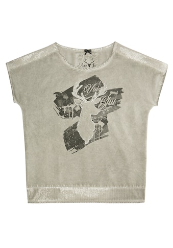 MarJo Trachtenshirt, Damen, Schulter und Saumabschluss mit funkelnden Pailletten kaufen