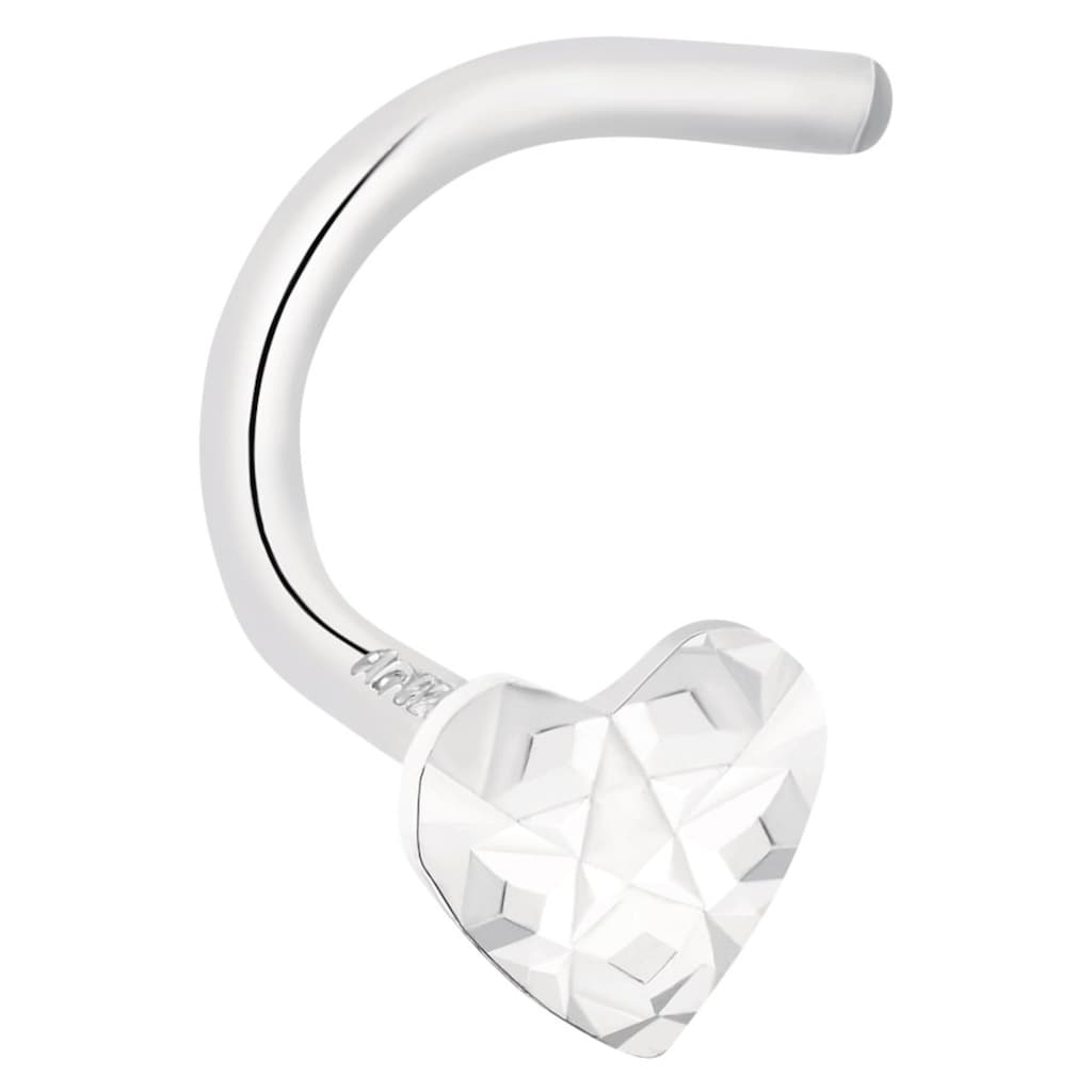 Amor Nasenpiercing »Schmuck Geschenk Piercing Körperschmuck Silber 925 Heart 2032695«