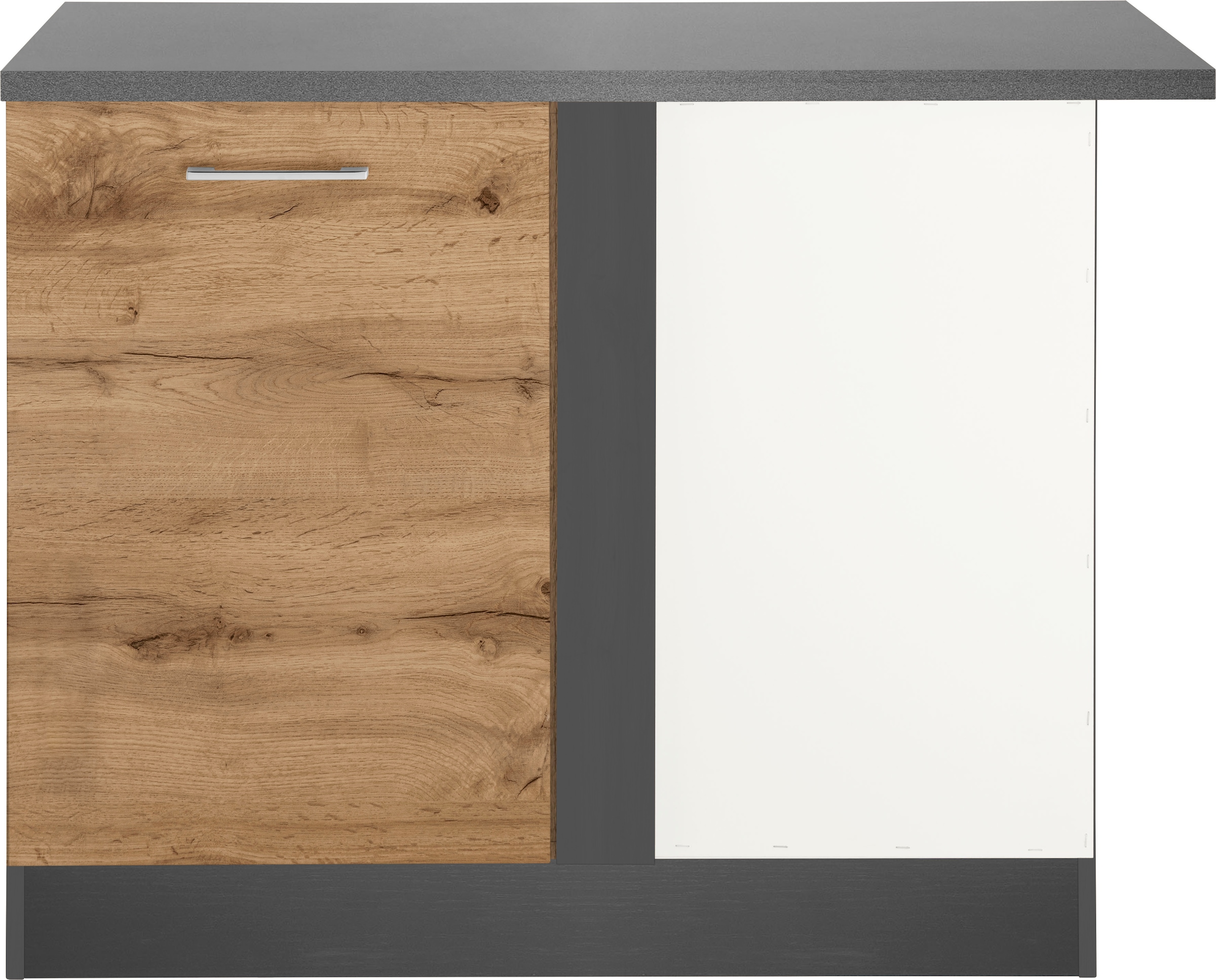 KOCHSTATION Eckunterschrank »KS-Colmar«, 110 cm, mit Metallgriff
