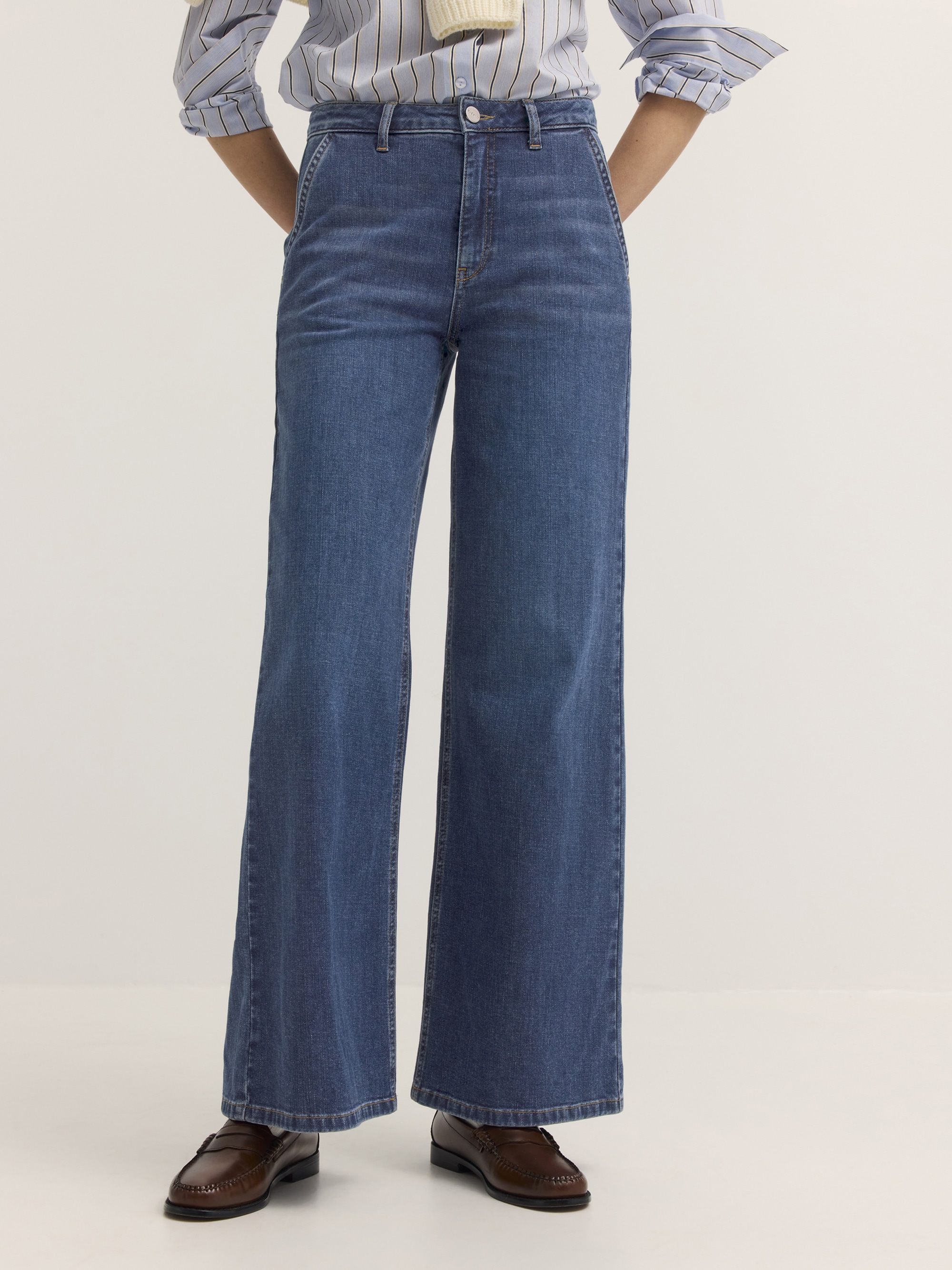 bugatti 5-Pocket-Jeans "Modern Fit" Modern Fit Baumwoll-Stretch Gerades Bein