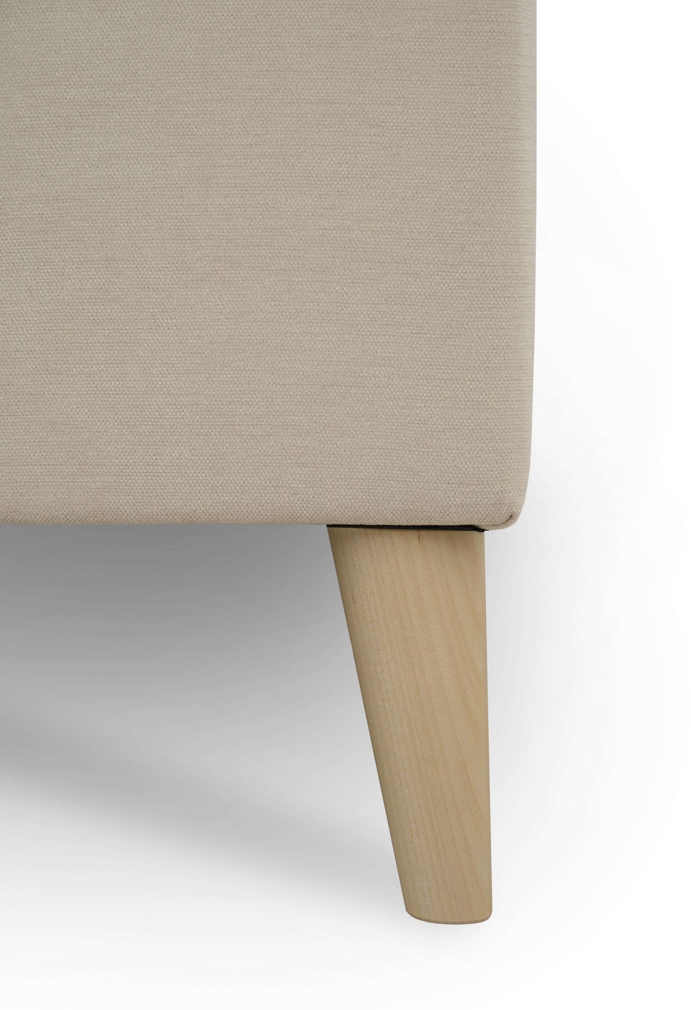 OTTO home Polsterhocker »Oland Skandi« passend zur Serie Oland Skandi, Skandi-Design, Massivholzfüße