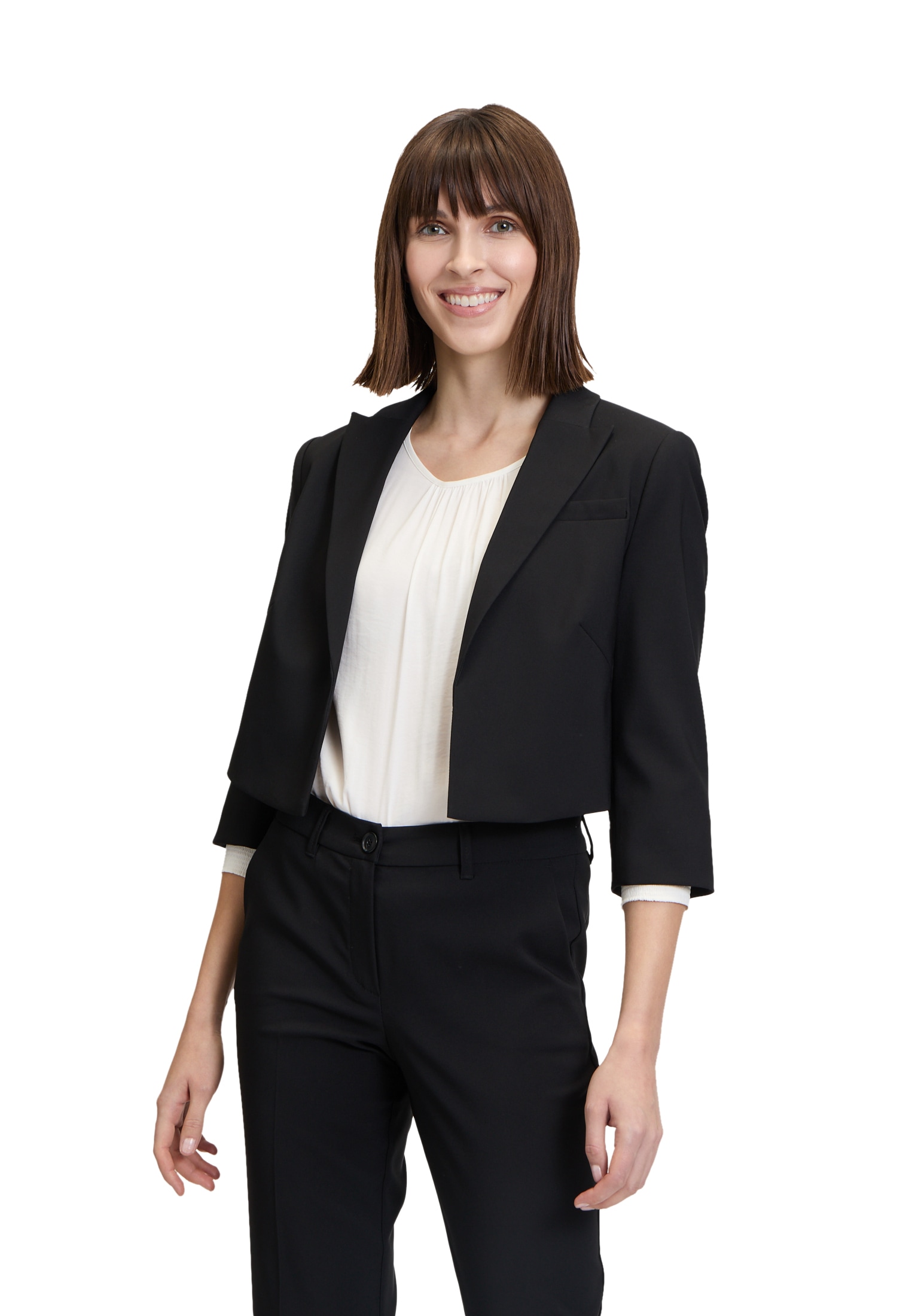 Betty Barclay Jackenblazer "Betty Barclay Kurzblazer mit 3/4 Arm", Material günstig online kaufen