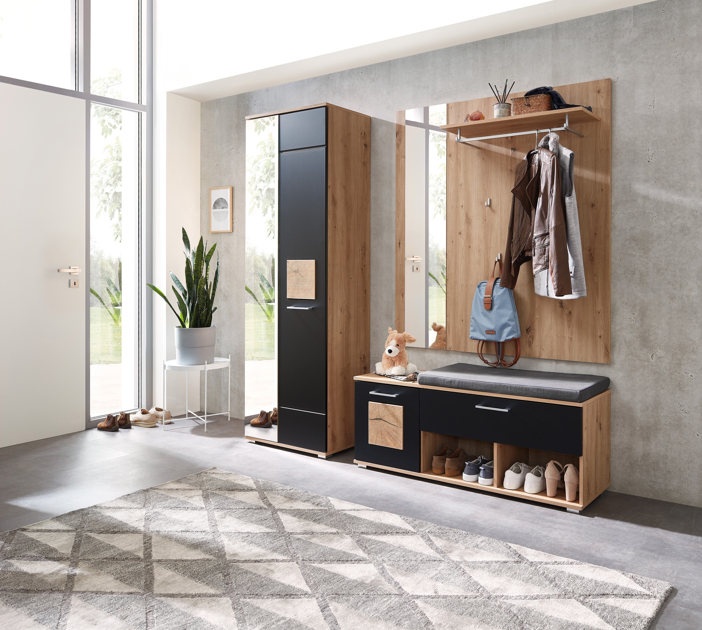 Innostyle Garderoben-Set "Fun Garderoben Set, 206x195x38cm (B/H/T)" 1 Stk. günstig online kaufen