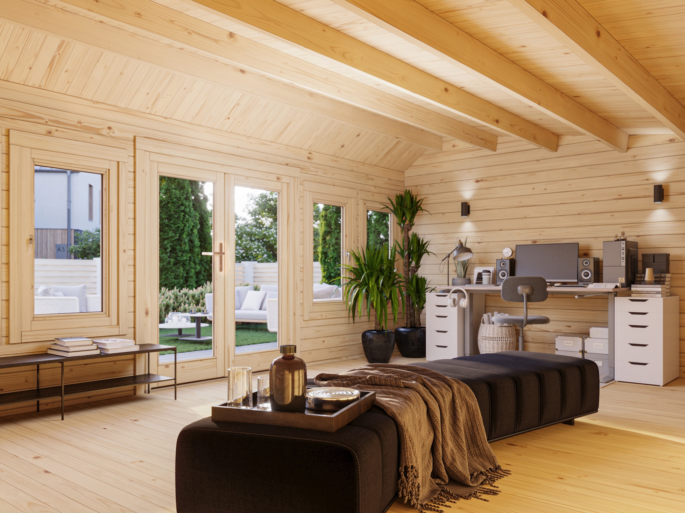 Palmako Gartenhaus »Claudia Pent« verschiedene Farben