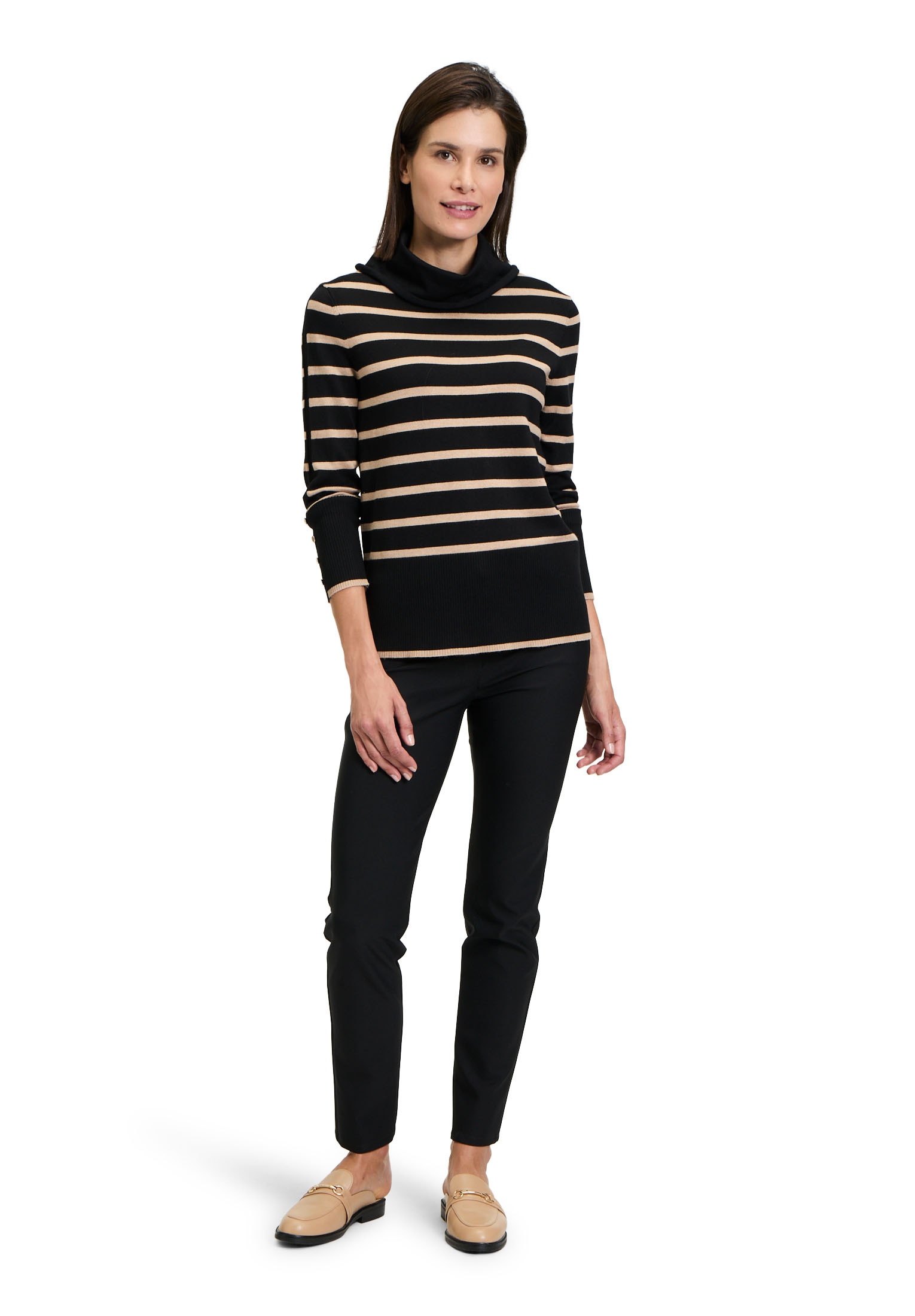 Betty Barclay Strickpullover »Betty Barclay Damen Feinstrickpullover mit Kragen«, (1 tlg.), Knöpfe