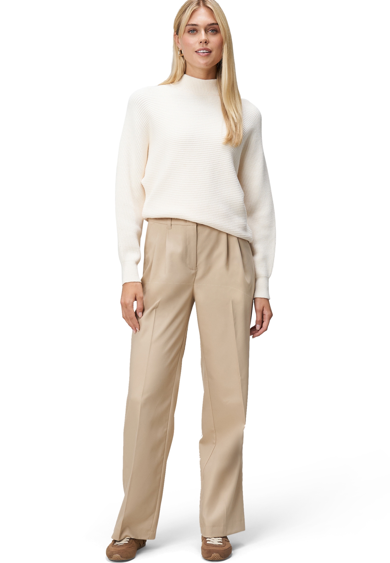 Zero Stoffhose »zero Damen Hose mit Bundfalten 32 Inch«, weiteres Detail
