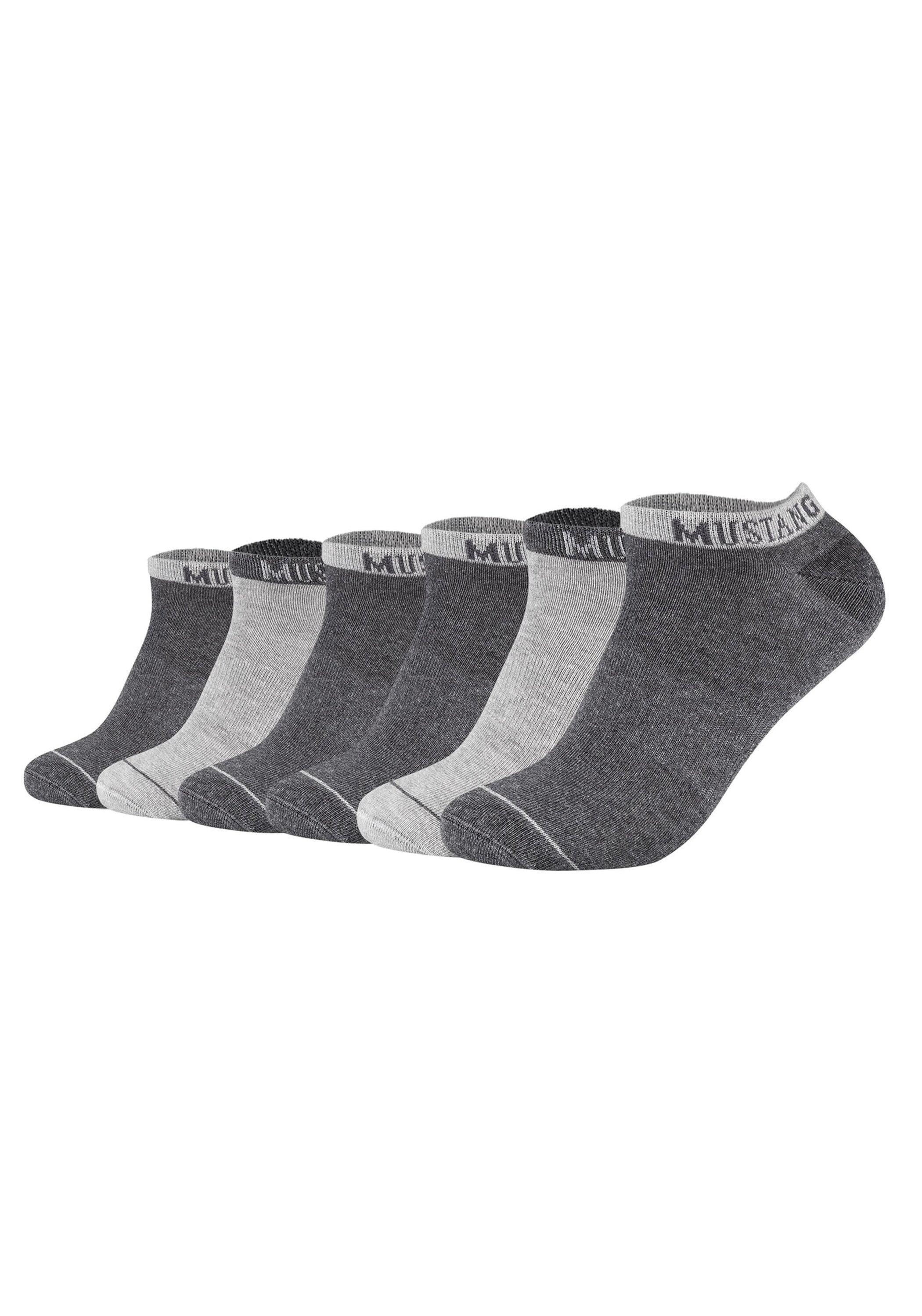 MUSTANG Sneakersocken "Socken Casual Organic Cotton Sneaker 6-Pack 6er Pack" 6 Paar tlg.