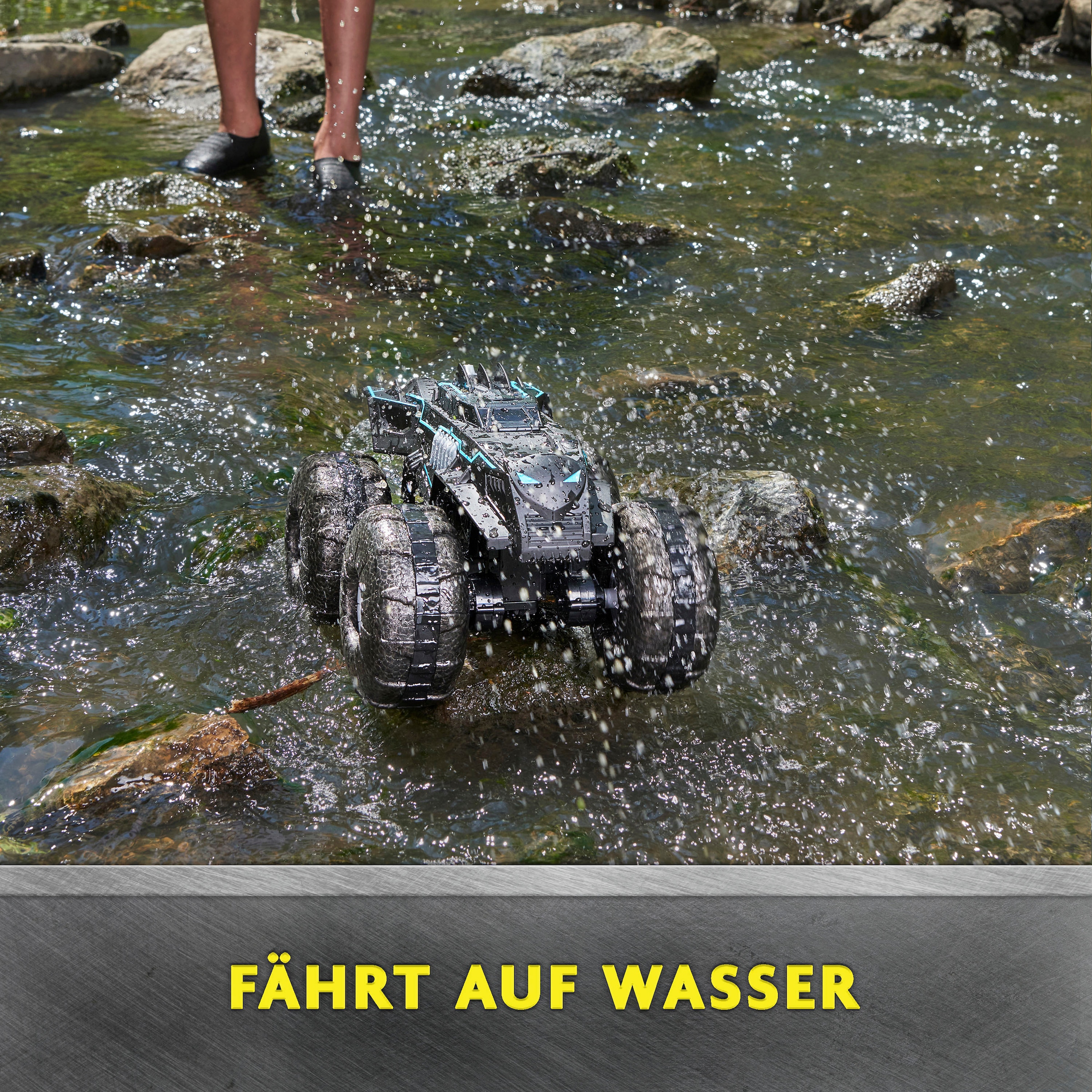 Spin Master RC-Auto »Batman - RC All Terrain Batmobile (kompatibel mit 10 cm Figuren)«, für Land und Wasser