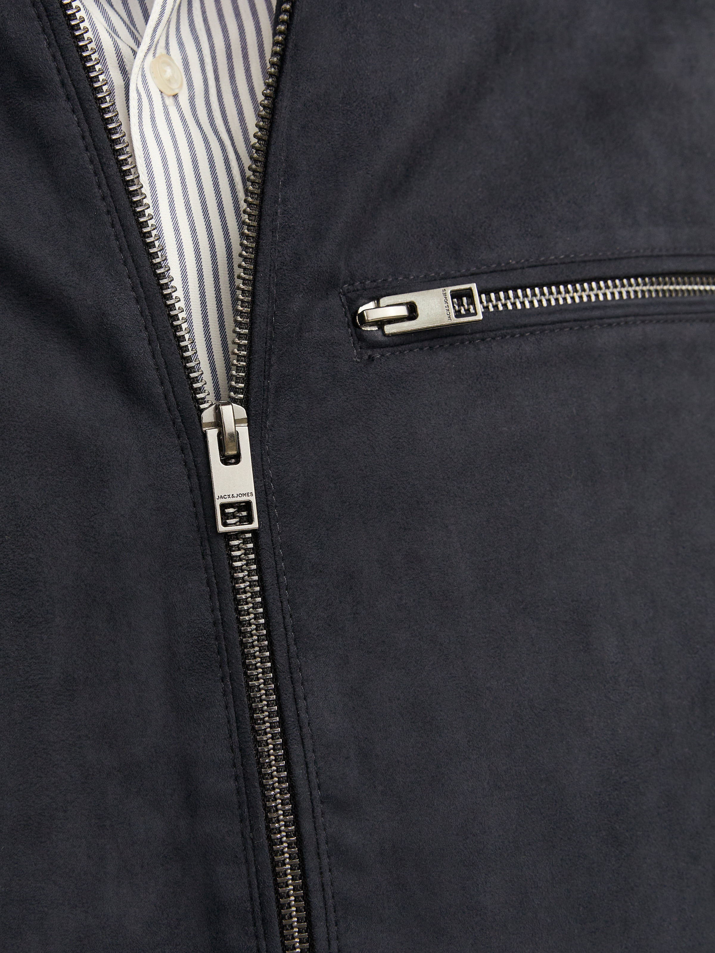 Jack & Jones Bikerjacke »JJEDYLAN mit wasserabweisender Funktion« ohne Kapuze unifarben, modisch, regular fit, Polyester