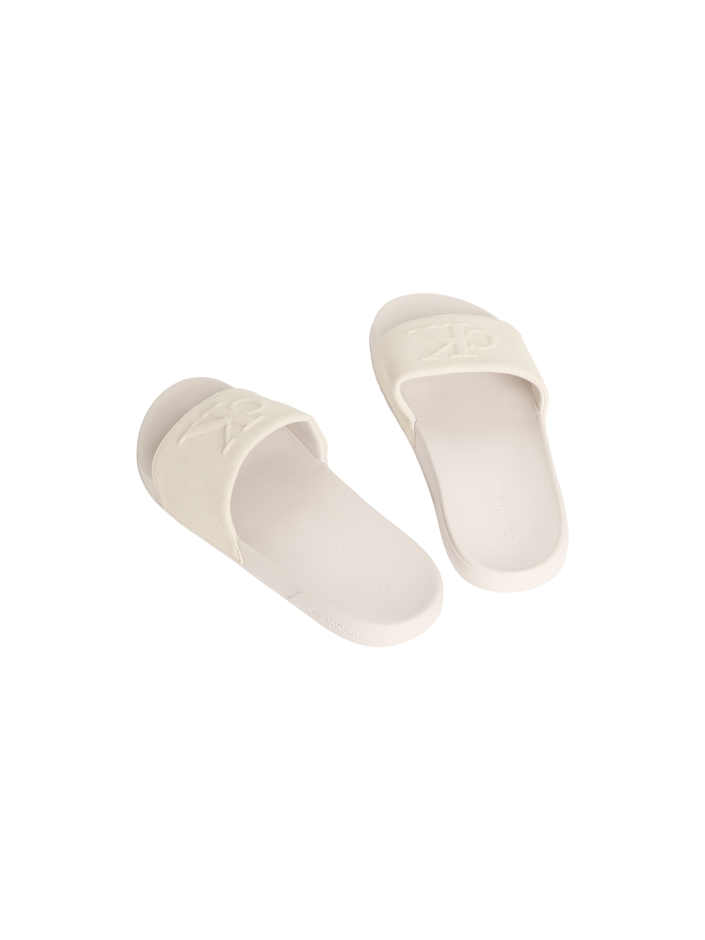 Calvin Klein Badepantolette »ESS SLIDE HF MONOGRAM CV«  Sommerschuh, Strandschuh, Badeschuh, Flat mit Logo-Emblem