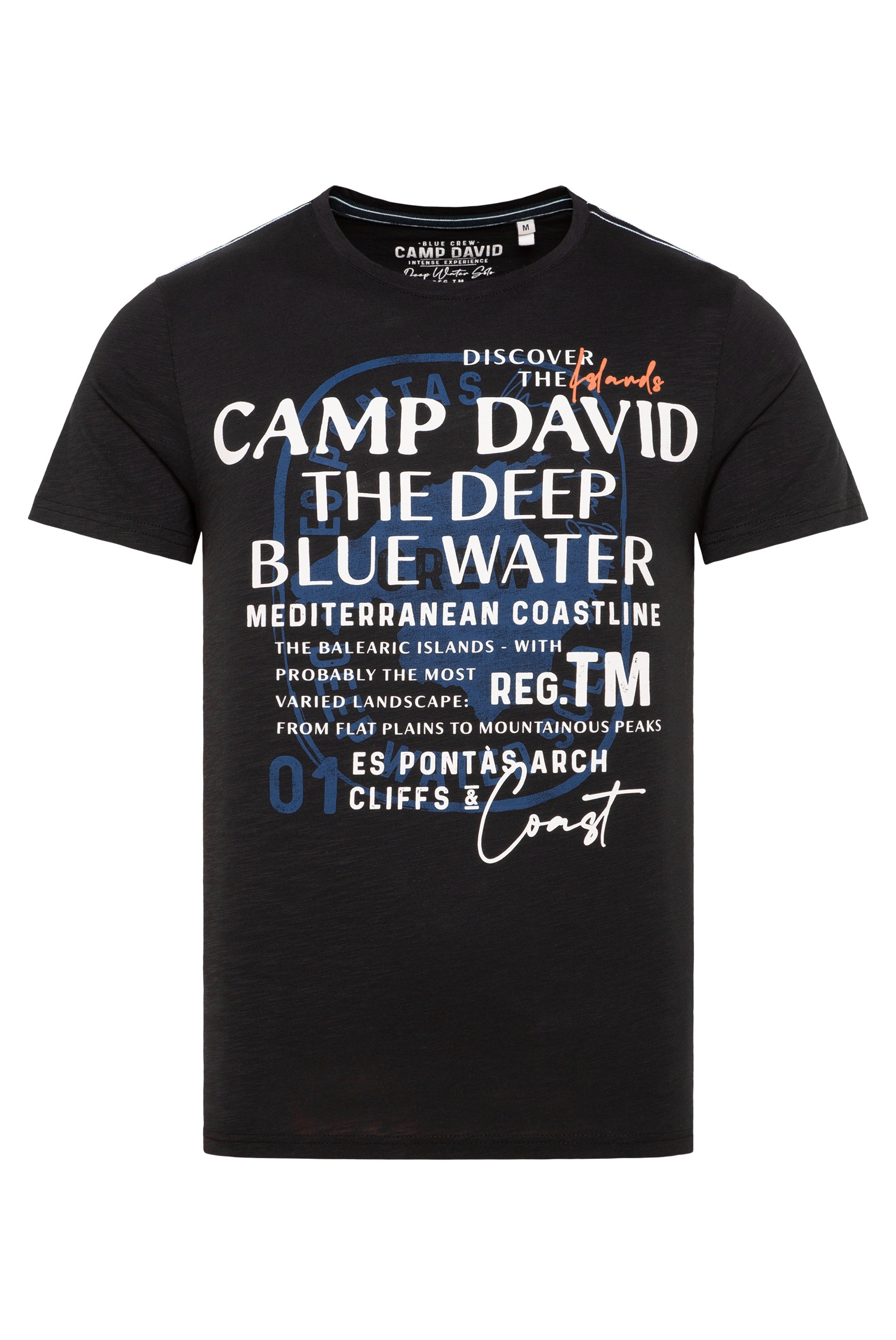 CAMP DAVID Rundhalsshirt, aus Baumwolle