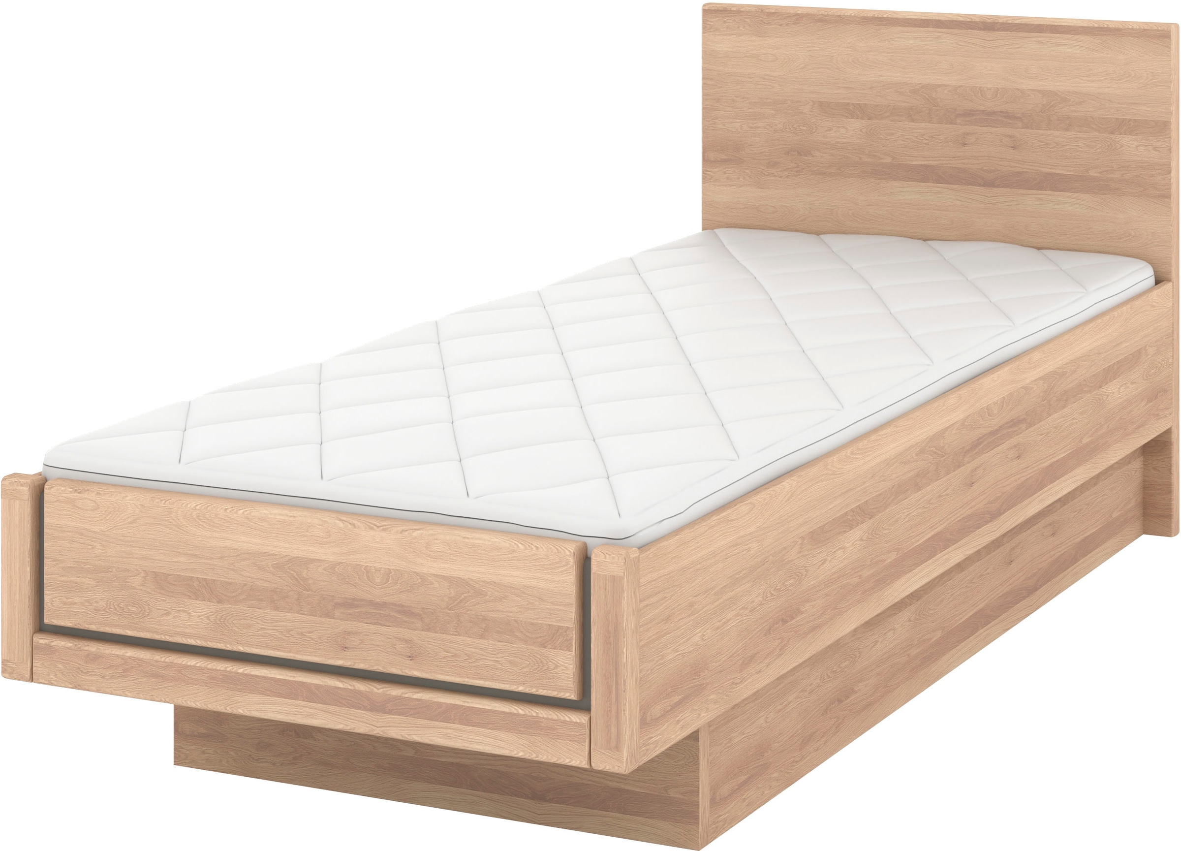Musterring Holzbett "Sorrent, Bettgestell, Bettrahmen, teilmassiv Eiche", ( günstig online kaufen