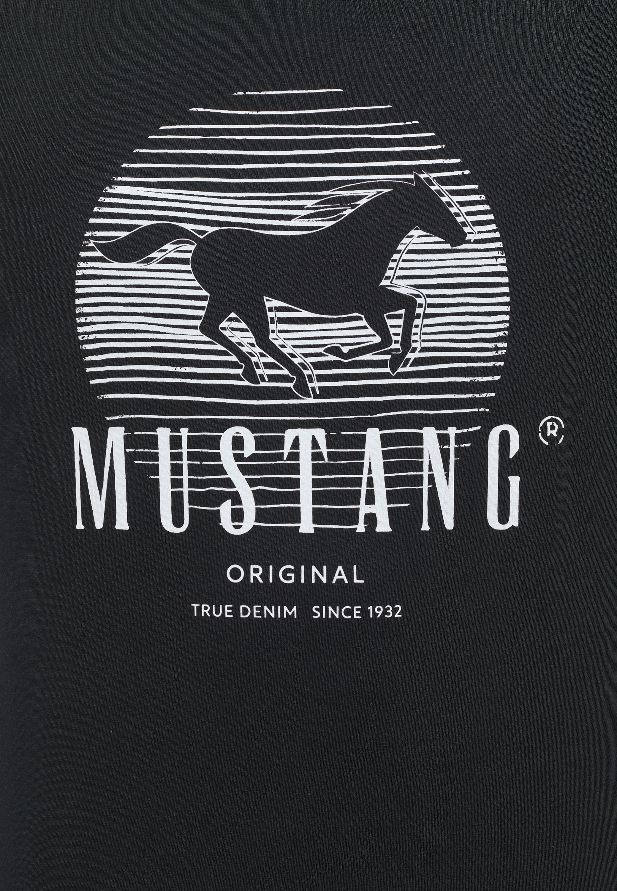 T-Shirt | BAUR ▷ T-Shirt »Mustang MUSTANG kaufen Print-Shirt«, T-Shirt Mustang