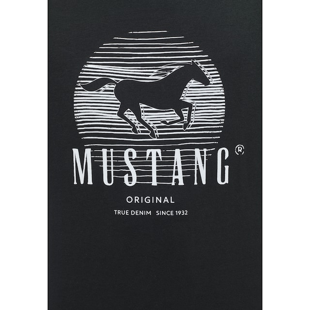 MUSTANG T-Shirt »Mustang T-Shirt Print-Shirt«, Mustang T-Shirt ▷ kaufen |  BAUR