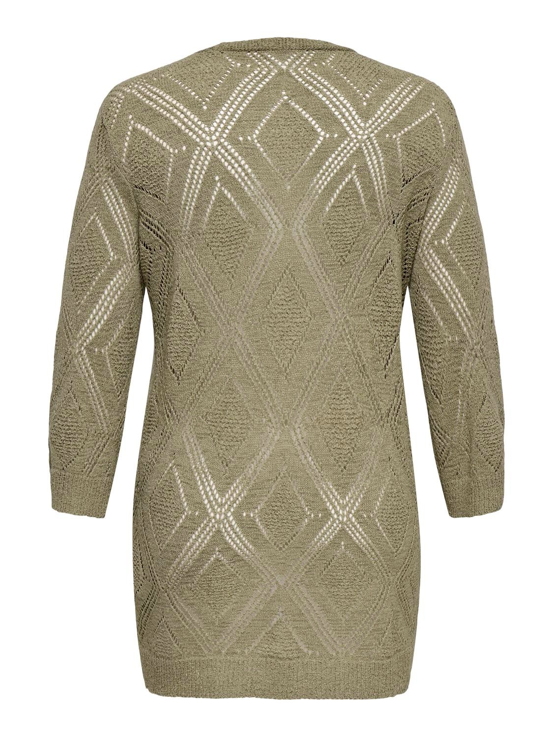 ONLY CARMAKOMA Strickjacke "CARPAMELA 4/5 OPEN CARDIGAN KNT" günstig online kaufen