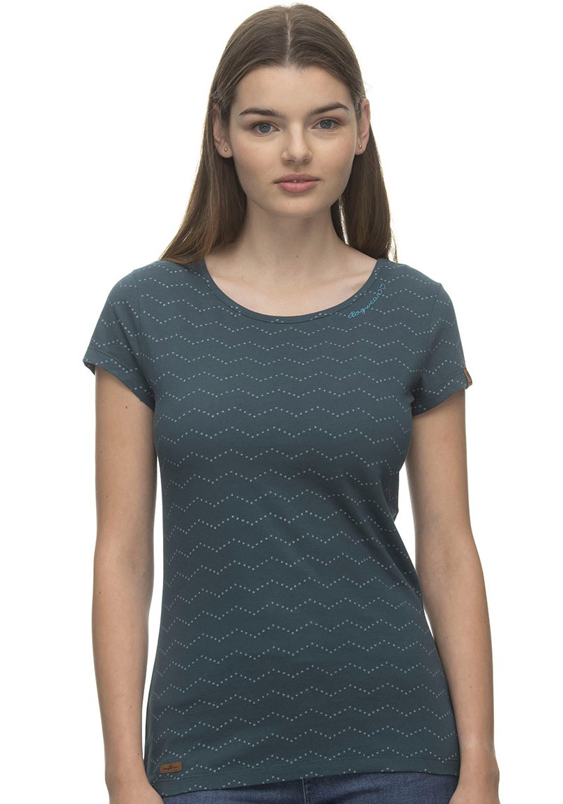 Ragwear Kurzarmshirt »MINTT ZIG ZAG« mit Allover-Print