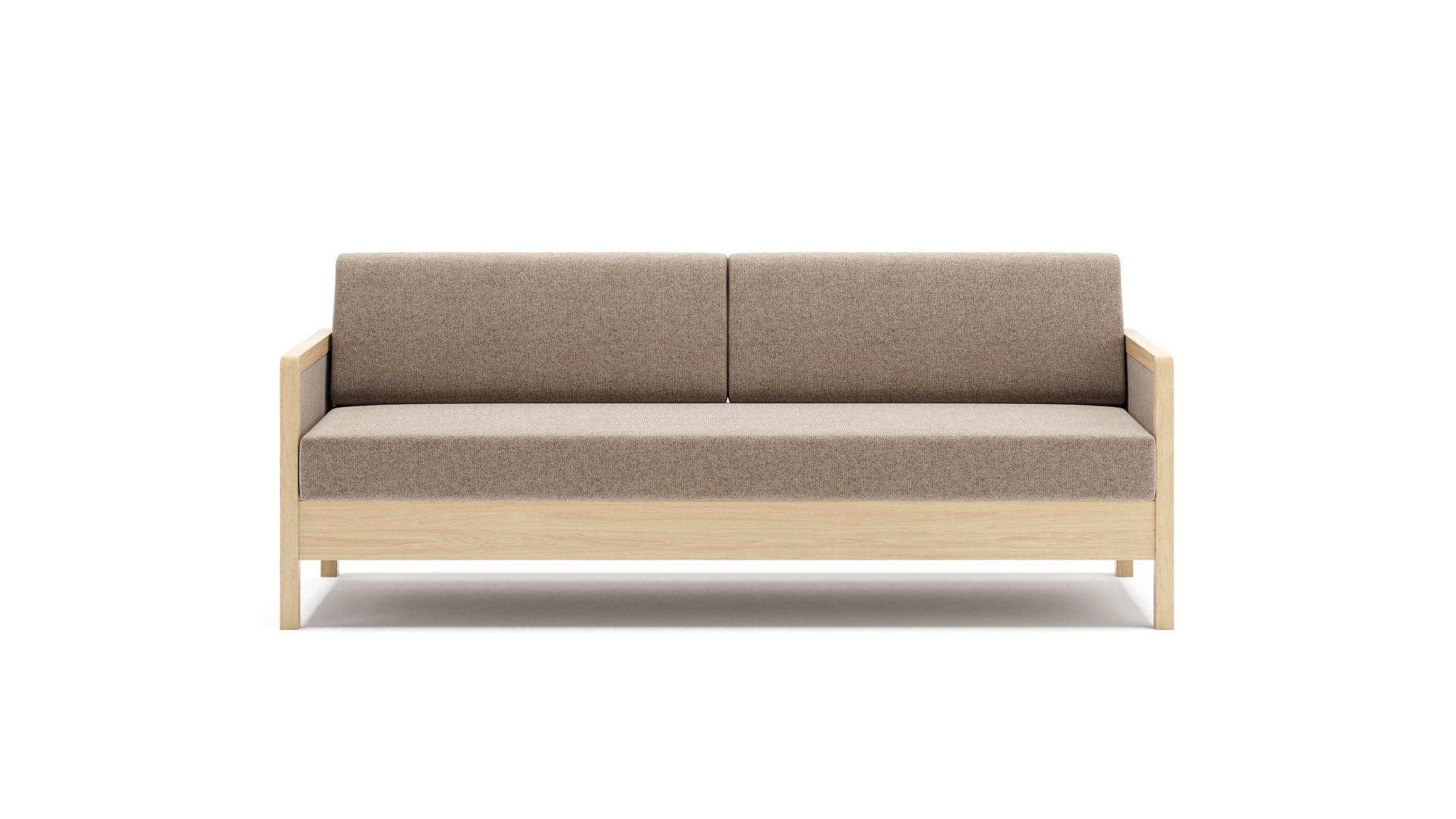 HESTBÆK Schlafsofa "Hestbæk 168 3-Sitzer, Bettfunktion, Breite 208cm, Komfortsitzhöhe 47cm" Umklappbar, Querschläfer, sehr komfortabel, Stauraum
