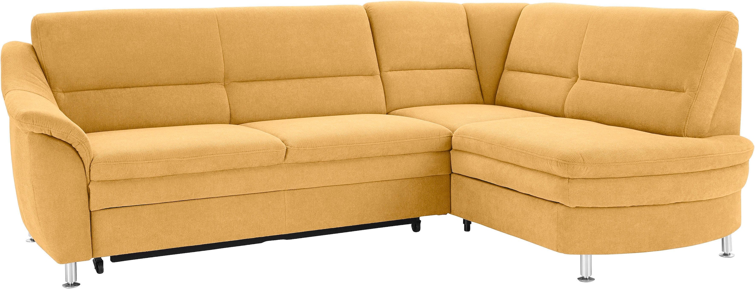 sit&more Ecksofa "Cardoso L-Form" mit Federkern, wahlweise mit Schlaffunktion und Schubkasten