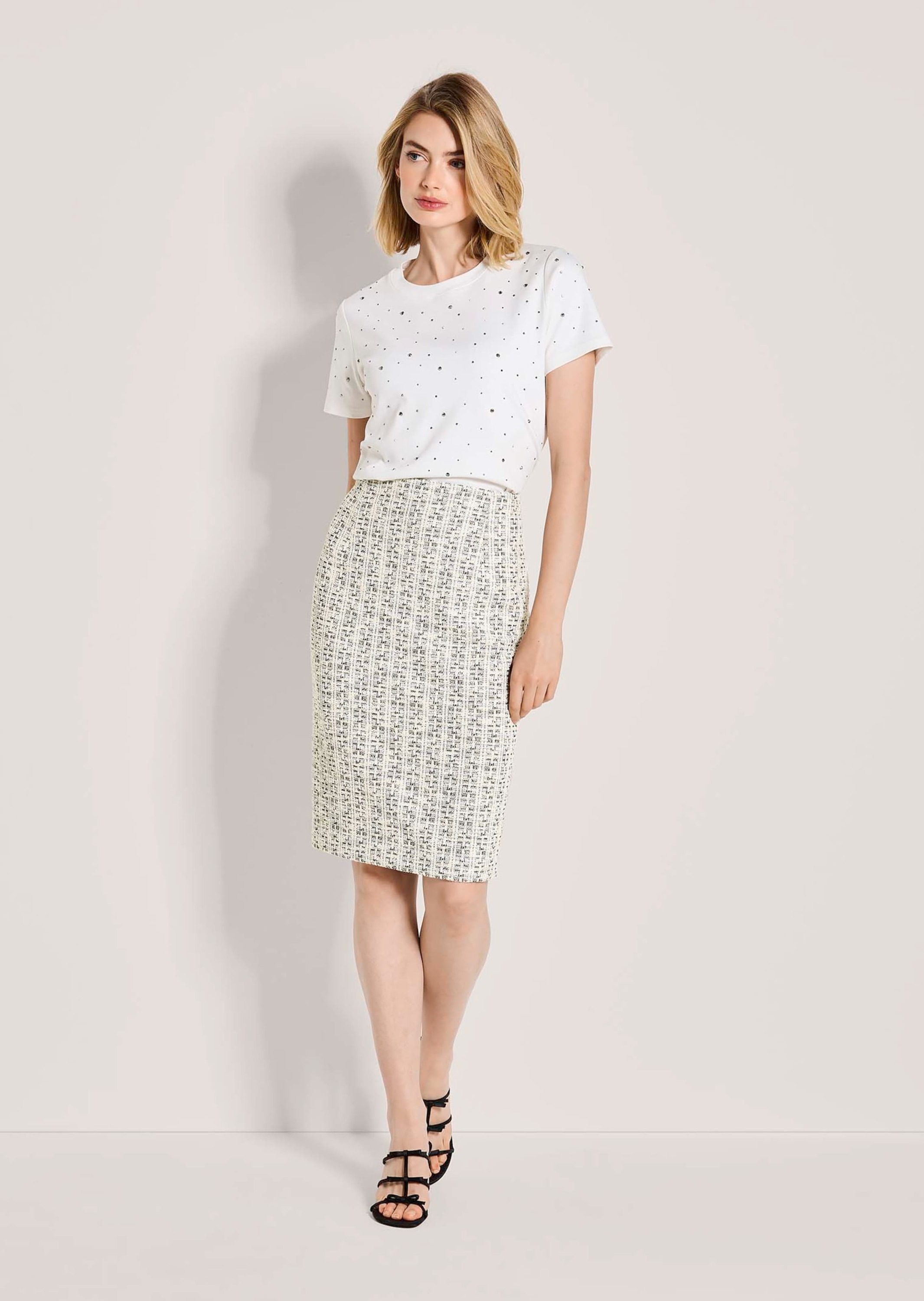 MADELEINE Bleistiftrock "Bouclérock Bleistiftrock in Tweed-Optik" Tweed-Bou günstig online kaufen