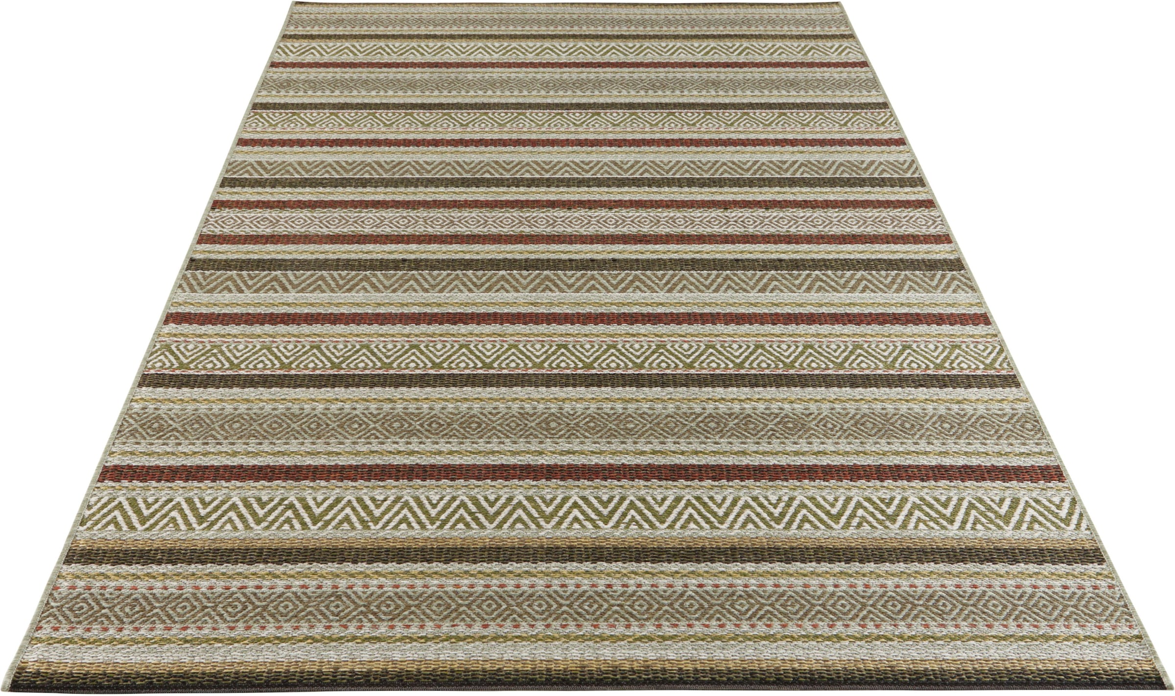 ELLE DECORATION Teppich »Rodez«, rechteckig, 6 mm Höhe, Strapazierfähig und pflegeleicht, Flachgewebe