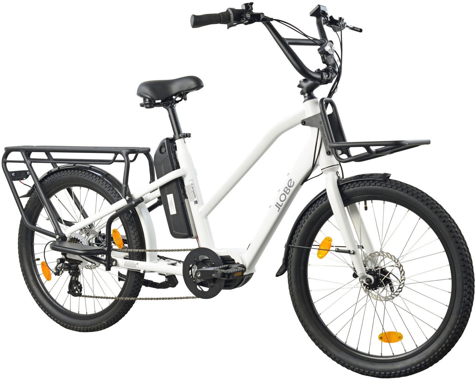 LLobe E-Bike »Cargo City E-Bike Cargado«, Shimano, Tourney, Mittelmotor 250 W