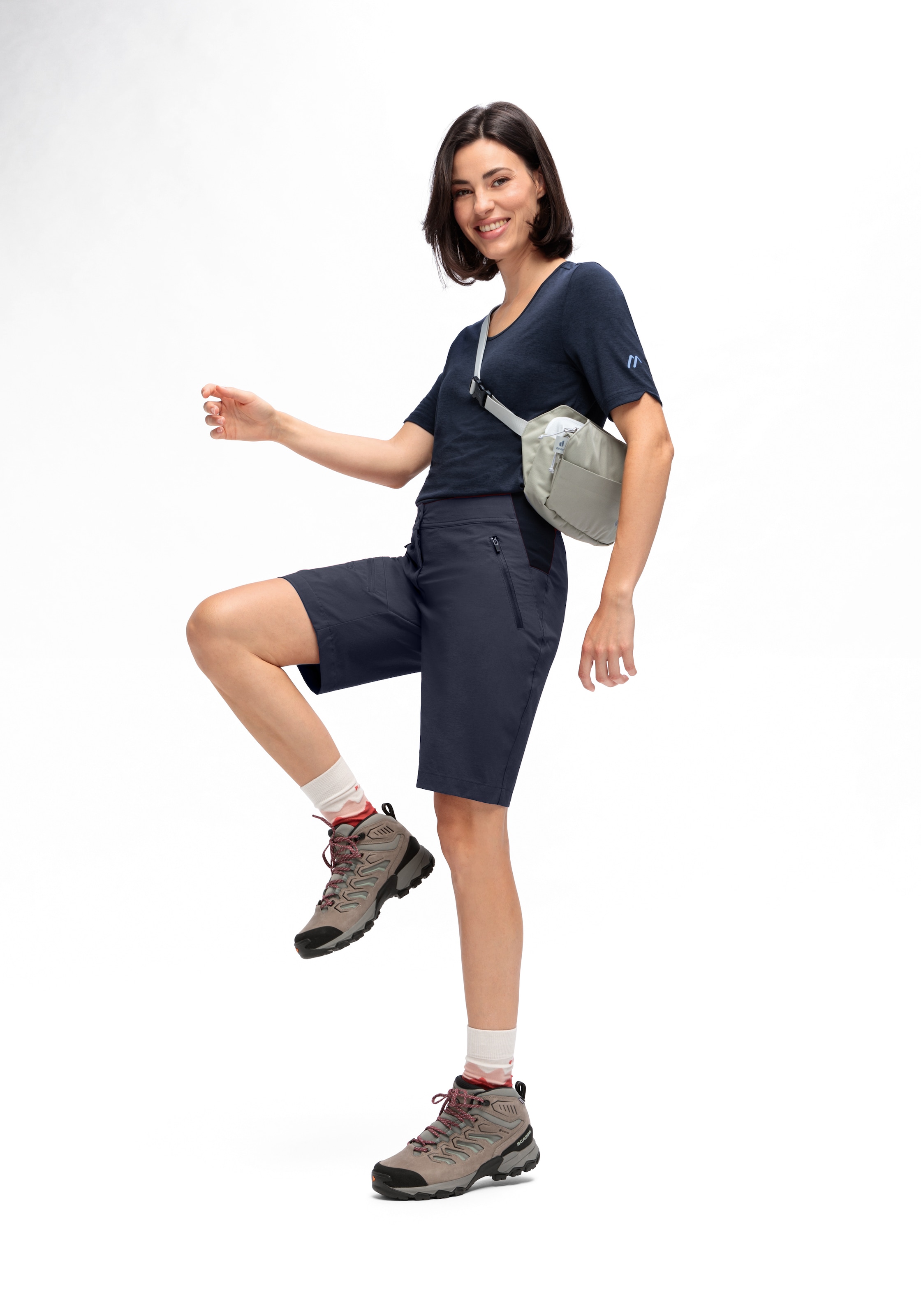 Maier Sports Outdoorhose »Inara Short Vario«, Damen Shorts, kurze Wanderhose, Outdoor-Hose, 4 Taschen, Regular Fit