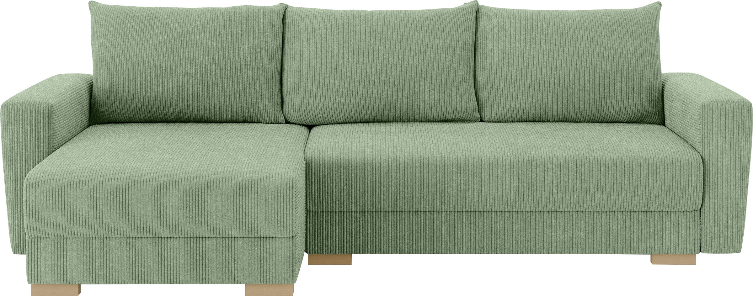INOSIGN Ecksofa »MAGHERA universell Schlafsofa mit Bettkasten, Maße B/T/H: 255/142/84cm«, L-Form mit Recamiere rechts oder links montierbar, hoher Sitzkomfort