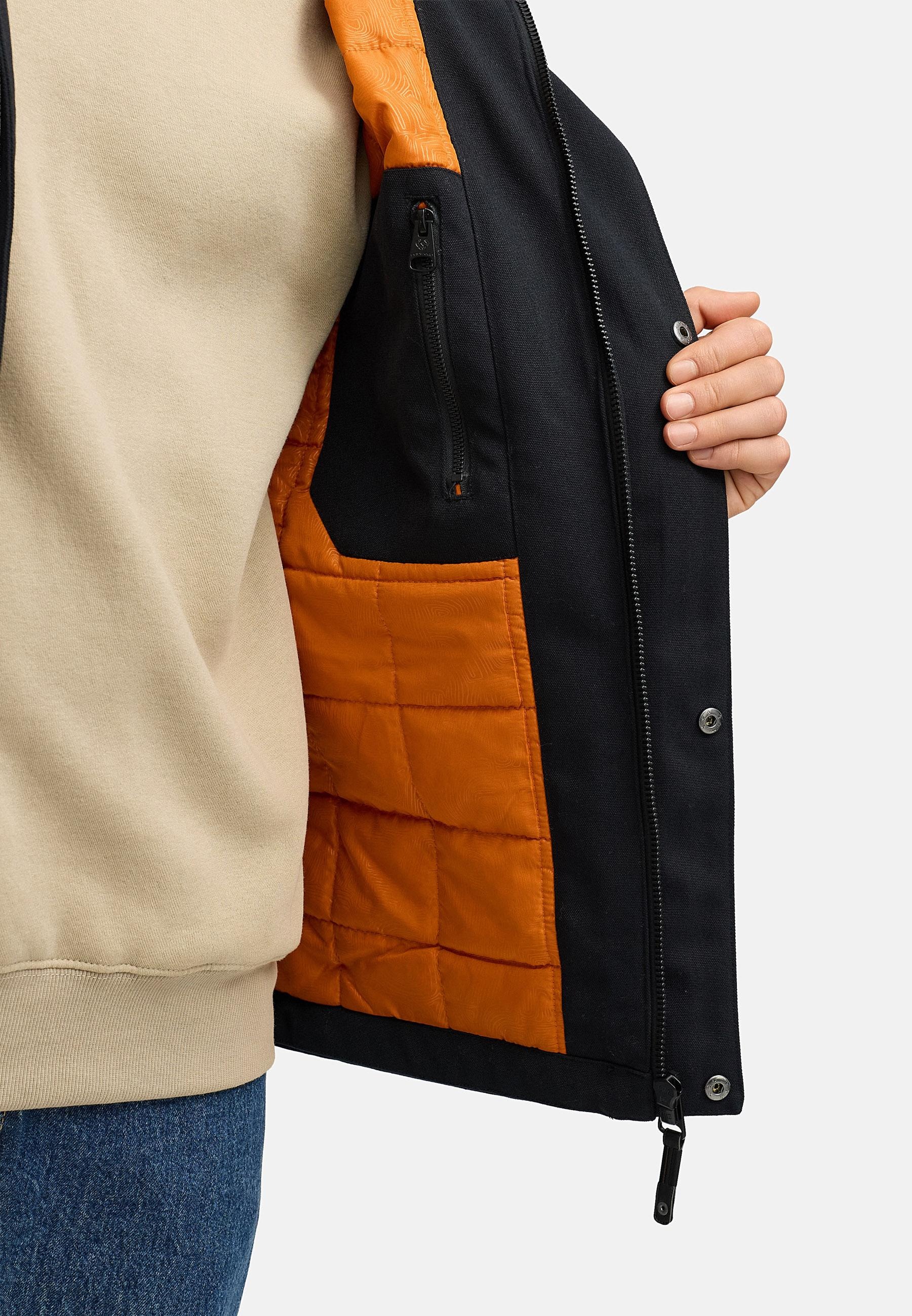 Ragwear Winterjacke »Mr Them« mit Kapuze stylische Herren Outdoorjacke mit großer Kapuze