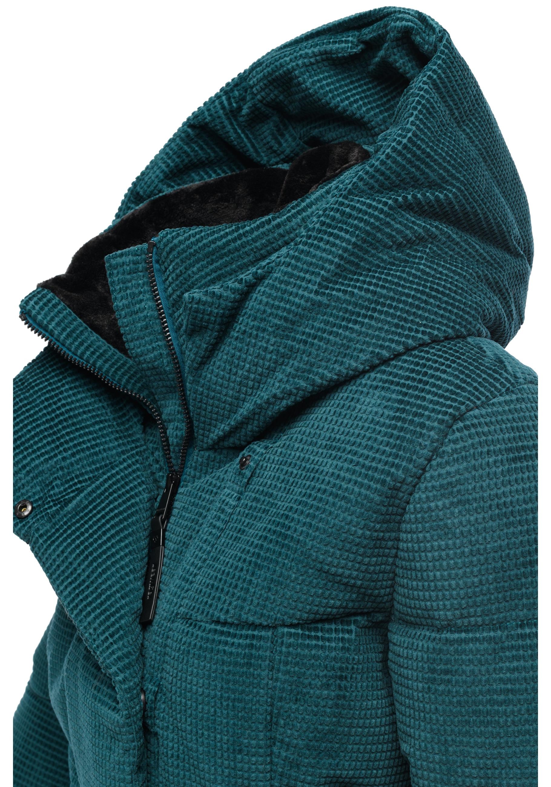 Ragwear Wintermantel »Pavla Cordy YOUMODO«, Wasserdichter Steppmantel in Kord-Optik