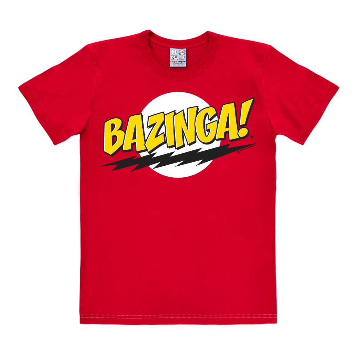 LOGOSHIRT T-Shirt »Bazinga - The Big Bang Theory«, mit coolem Frontdruck