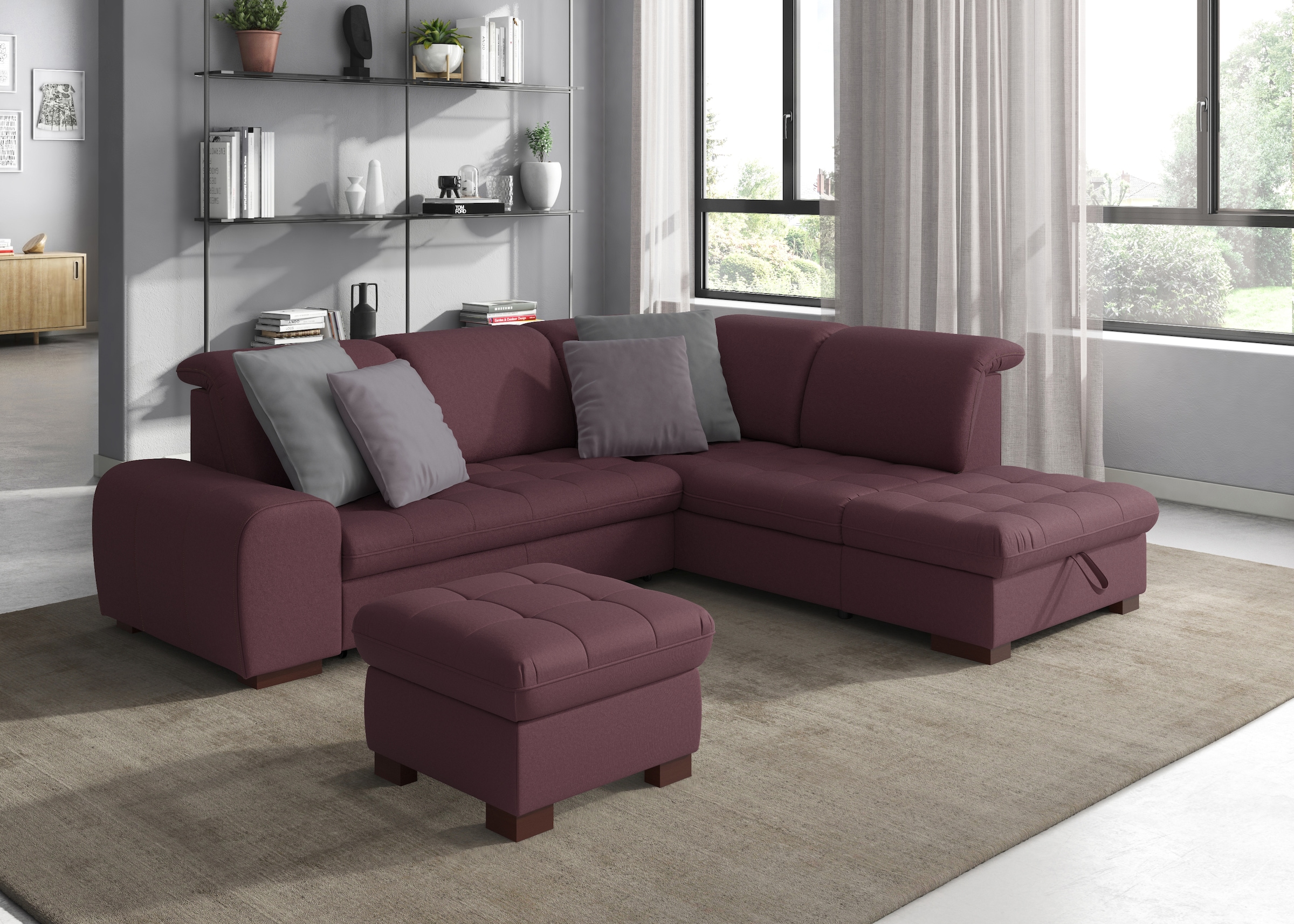 sit&more Ecksofa "Luxor L-Form", wahlweise mit Bettfunktion, Stauraum und K günstig online kaufen