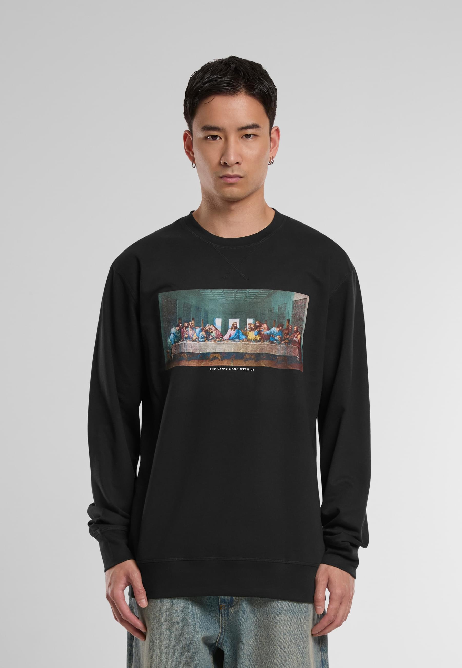 MisterTee Rundhalspullover »MisterTee Herren Can´t Hang With Us Crewneck«, (1 tlg.)