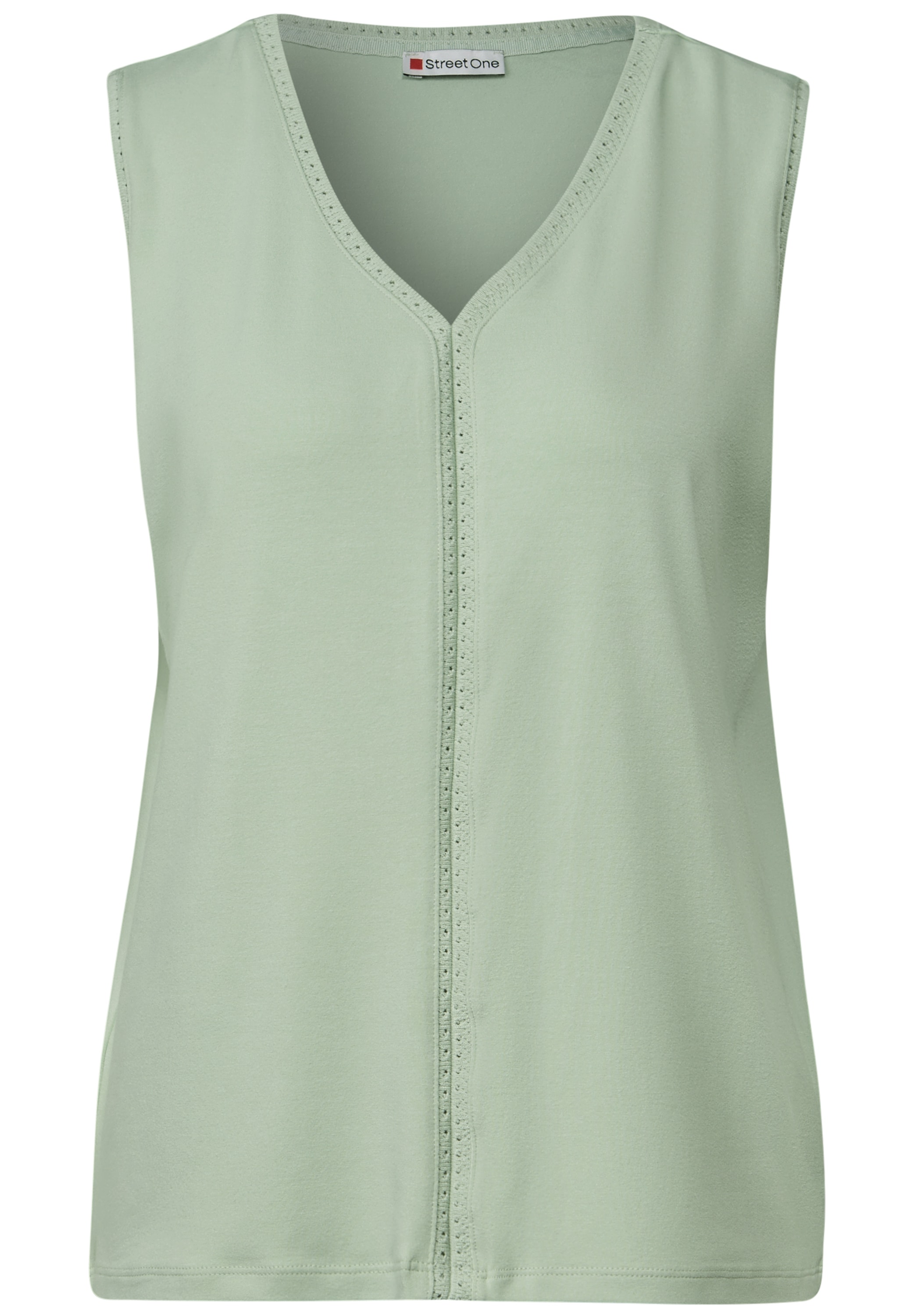 STREET ONE Shirttop, mit Häkel Details