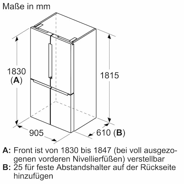 BOSCH Multi Door »KFN96VPEA«, KFN96VPEA, 183 cm hoch, 91 cm breit | BAUR