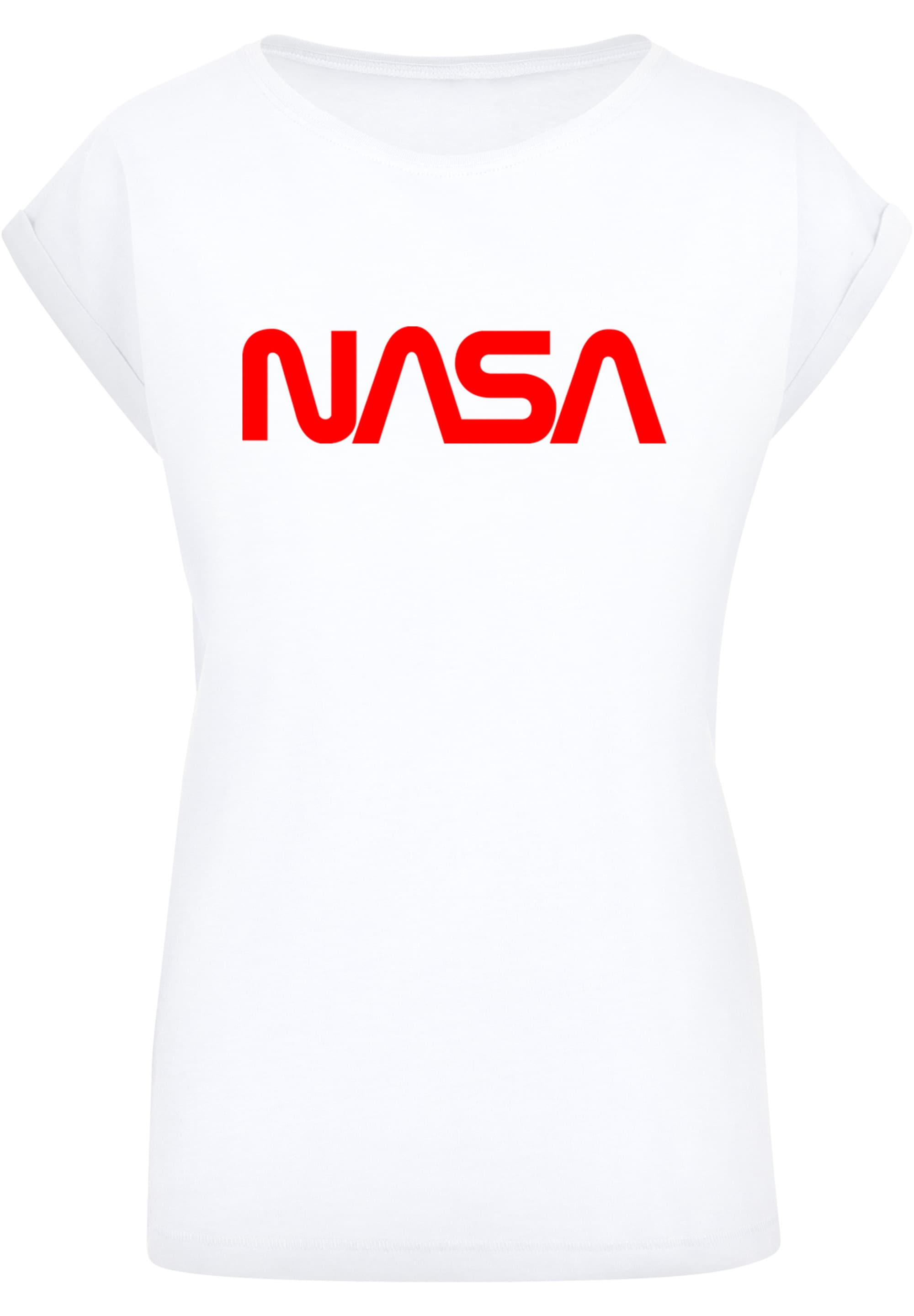 F4NT4STIC T-Shirt »NASA Modern Logo White«, Damen,Premium Merch,Regular-Fit,Kurze Ärmel,Bedruckt