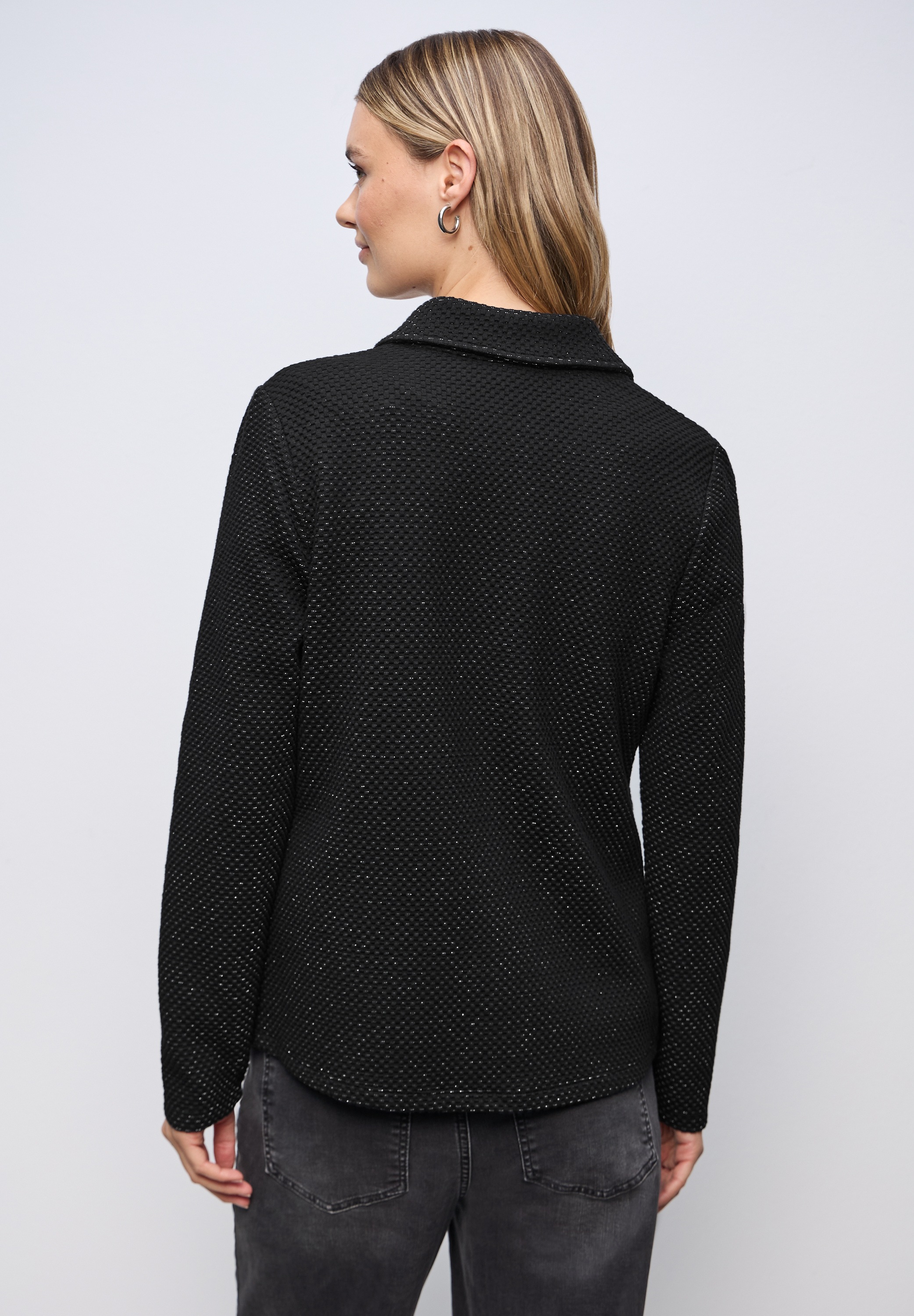 STREET ONE Jackenblazer Sanft glitzernder Look und mit feinem Strukturmuste günstig online kaufen