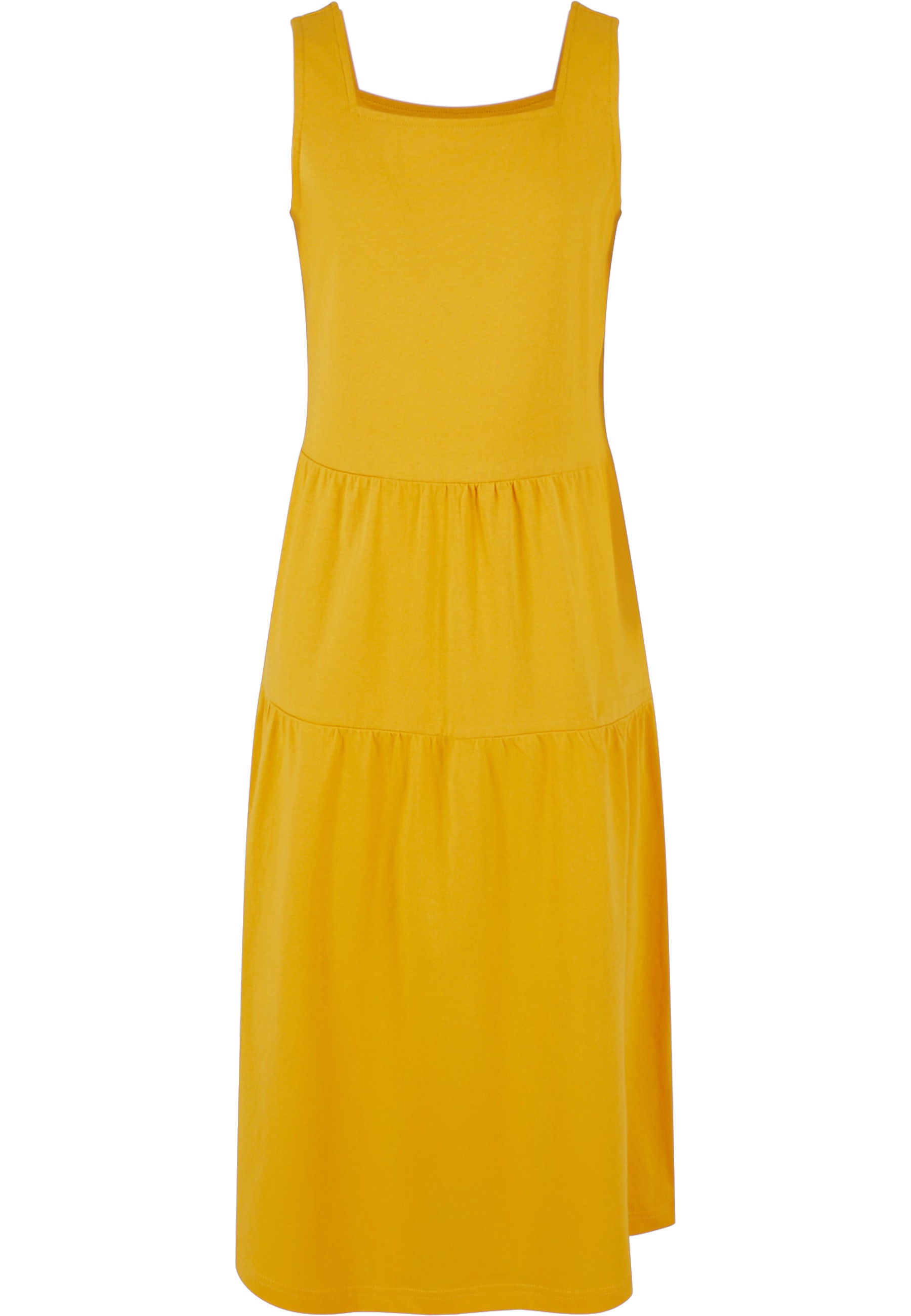 URBAN CLASSICS Shirtkleid "Urban Classics Damen Girls 7/8 Length Valance Summer Dress" 1 Stk. tlg.