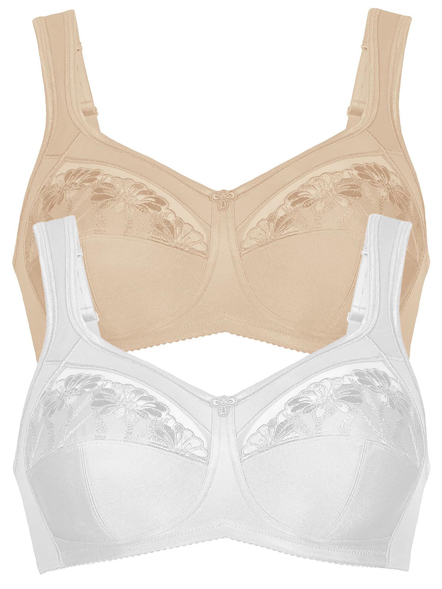 ANITA Damen Entlastungs-BH "Entlastungs BH Safina", Gr. 80, weiß, Obermaterial: 50% Polyamid PA. 25% Polyester PES. 10% Elasthan EL. 10% Viskose CV.